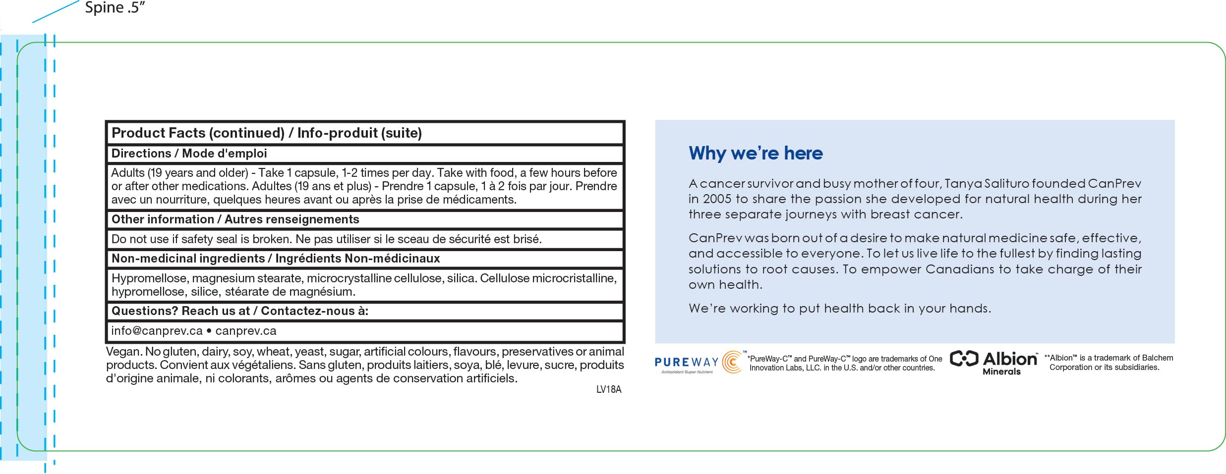 CanPrev ACES + Zinc & Copper 90 Veg Capsules, 90-Day Supply, Complete Antioxidant Blend with Vitamins A, C, E, Selenium & Zinc, Supports Skin Radiance, Energy, Cellular Vitality, Vegan and Gluten-Free