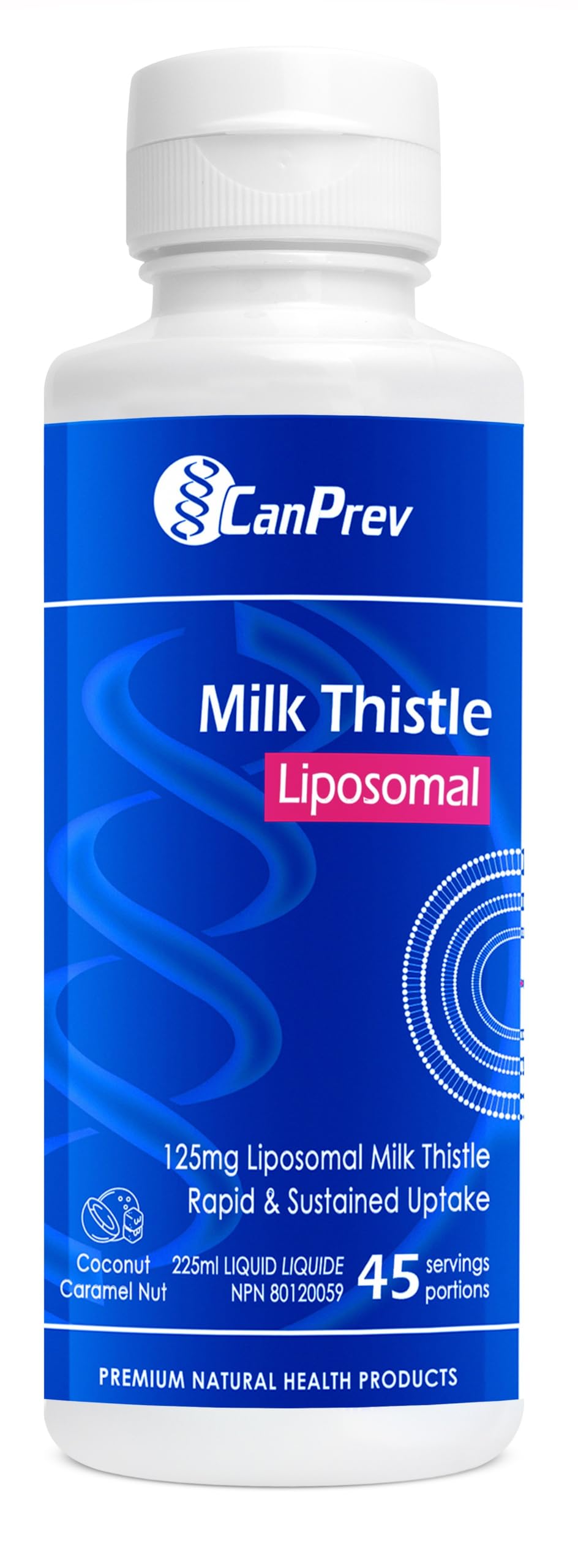 CanPrev Liposomal Milk Thistle Supplement, No Alcohol, 225 ml, 45 Servings