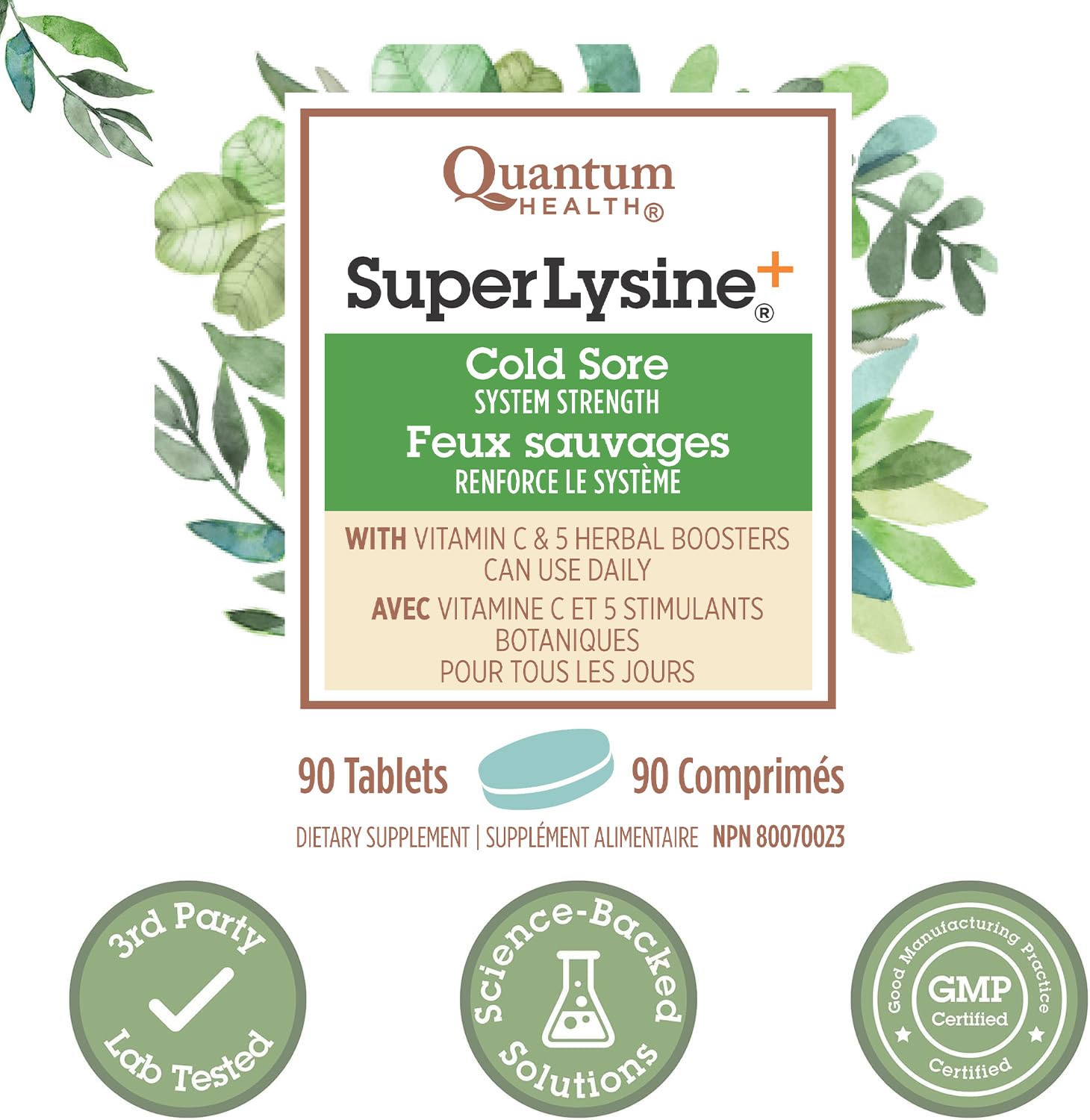 Quantum Super Lysine+ 90 comprimés