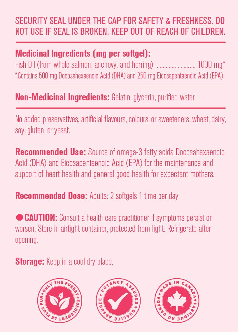 All Mom's Choice - Prenatal Omega 3 with High DHA - 90 Softgels