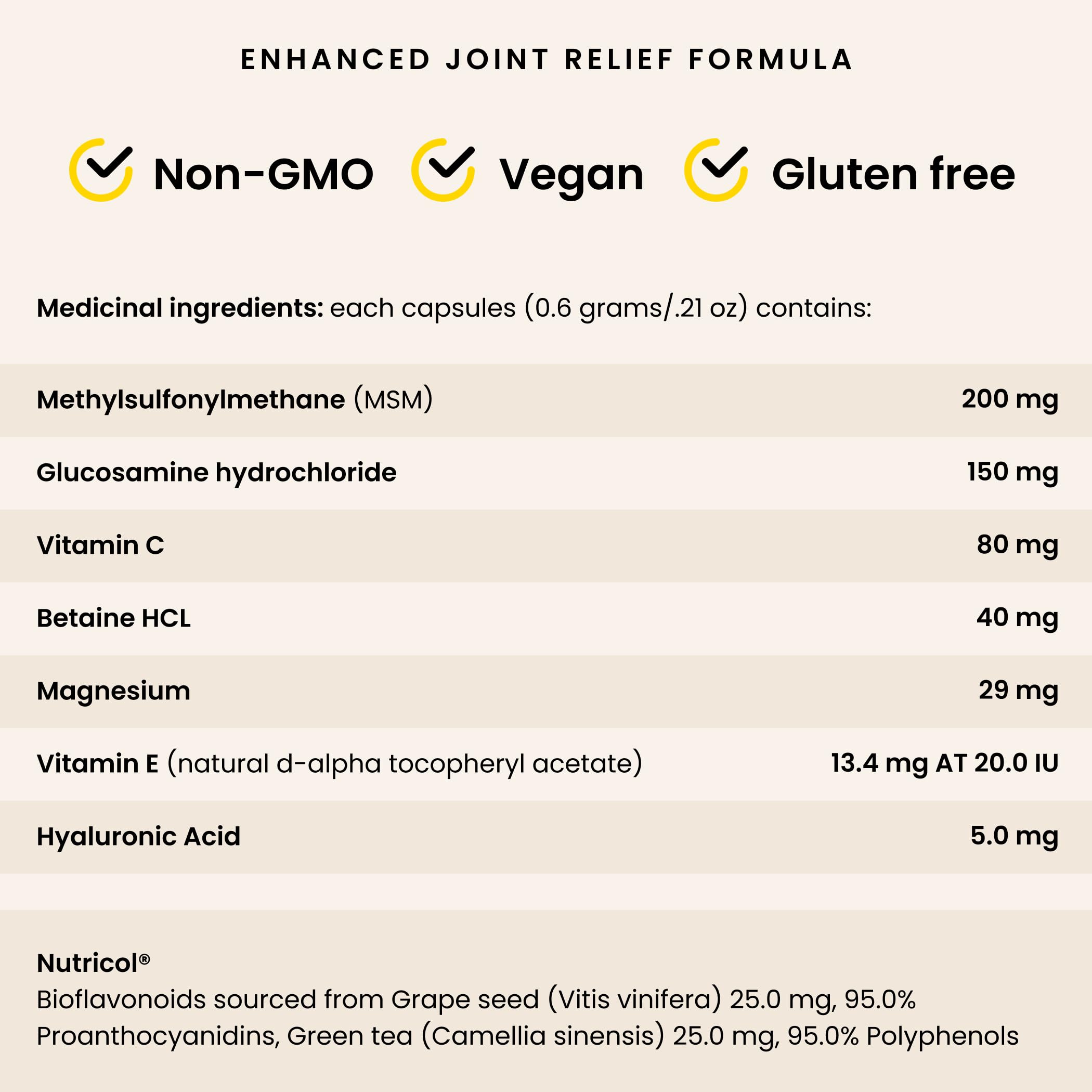 PURICA - Capsules de récupération pour la santé et le soulagement de la douleur - 180 capsules
