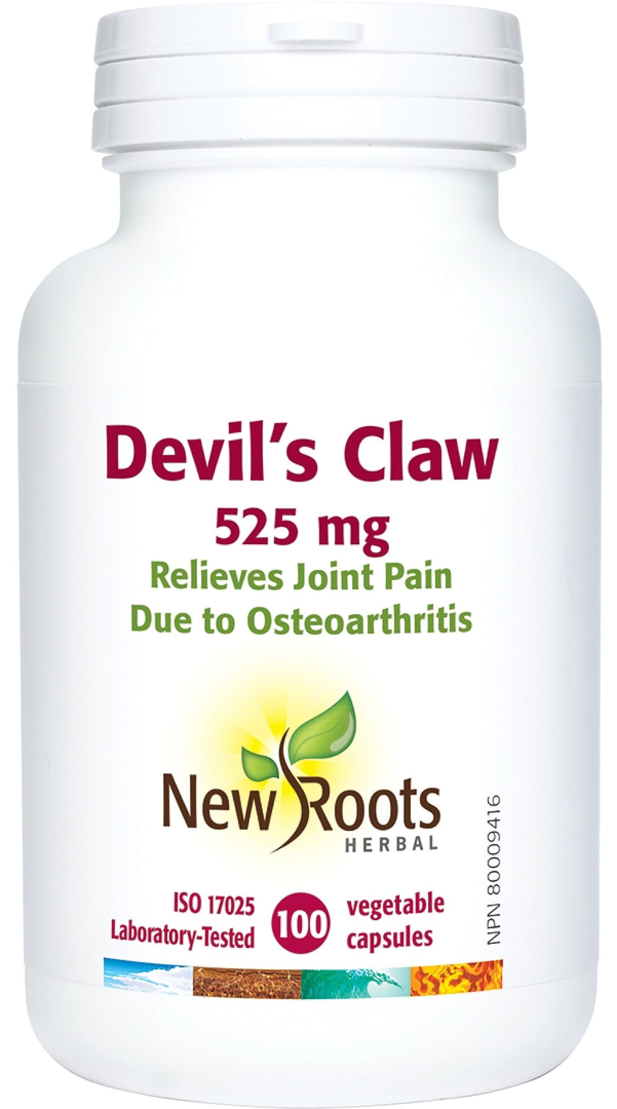 New Roots Herbal Devils Claw 525mg Capsules, Made in Canada, 50-Day Supply