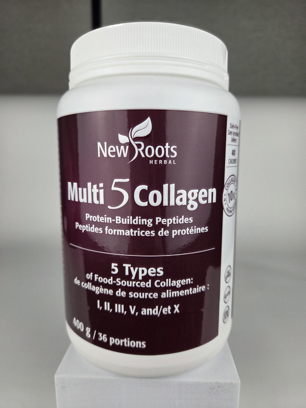 New Roots Multi 5 Collagen Powder, Gluten Free, 400g, 36 Servings