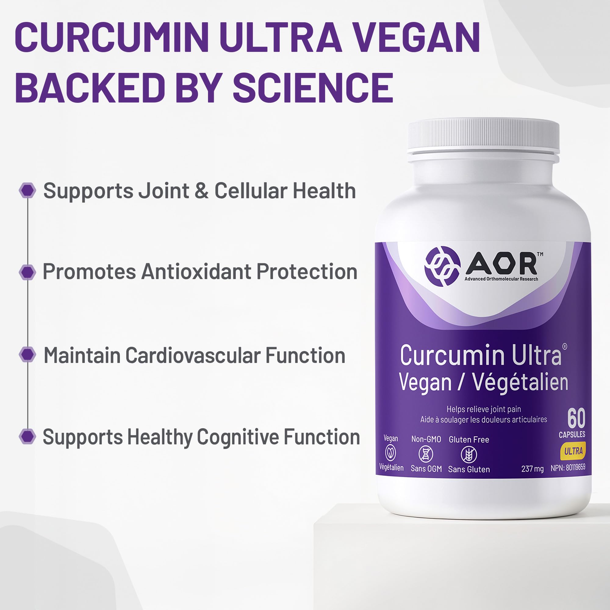 AOR - Curcumine Ultra 237mg, 60 capsules