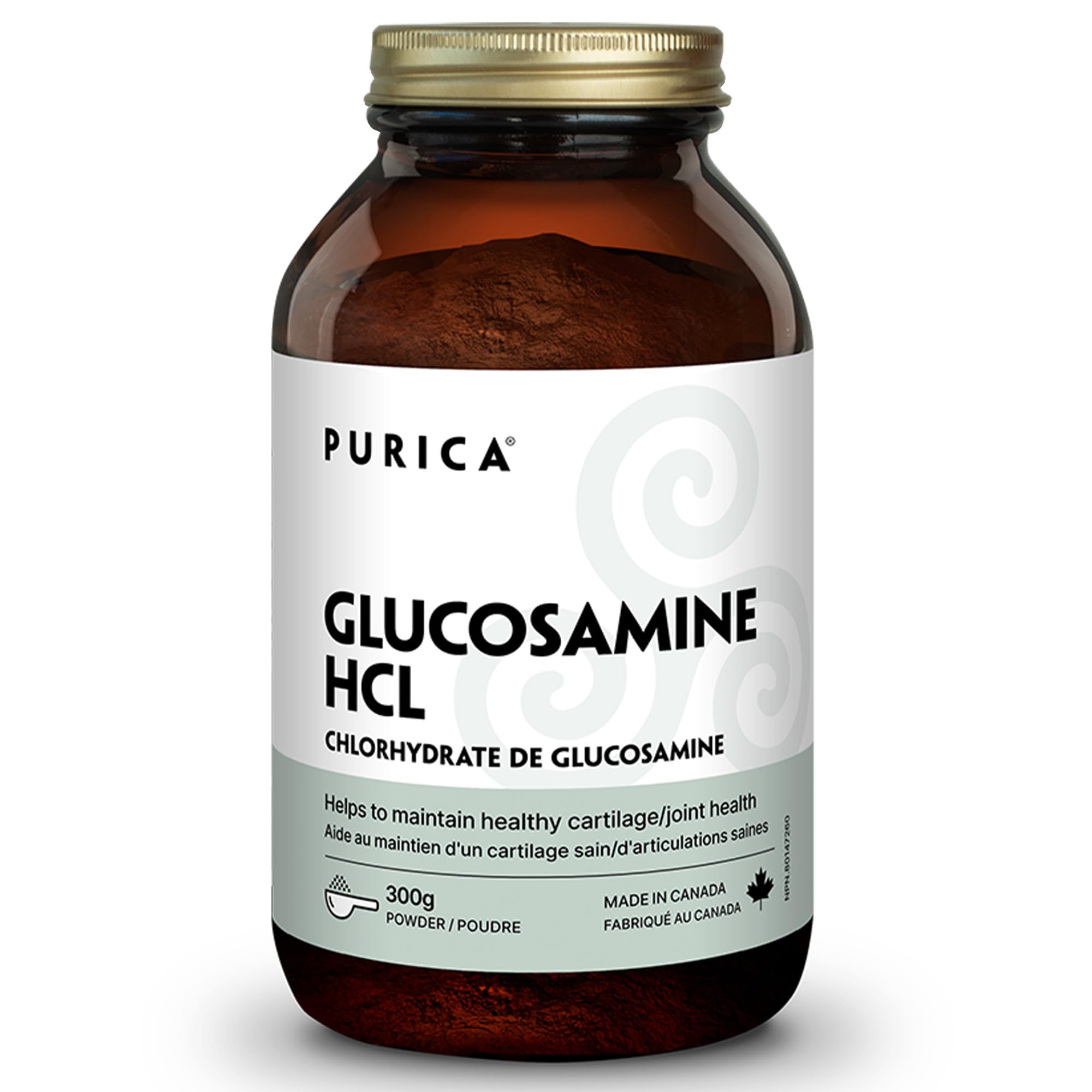 PURICA Vegan Glucosamine HCL Powder 300g, 200 Servings, Plant-Derived for Joint Support & Cartilage Care, Supports Daily Flexibility