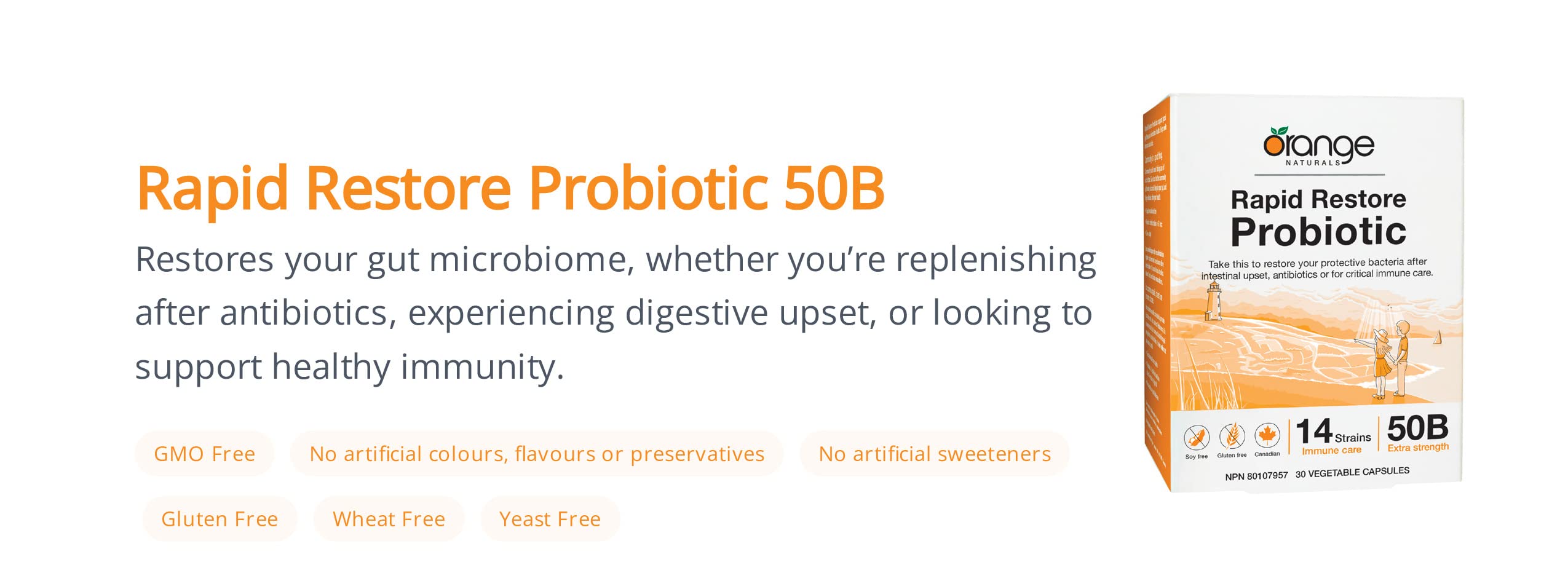 Orange Naturals - Probiotic Supplement