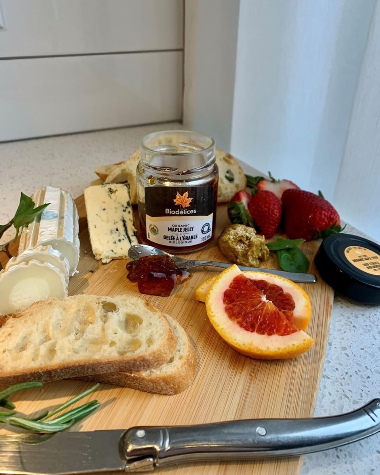 Biodelices - Gelée d'érable biologique, 130ml - Idéale à tartiner sur des toasts, à napper les crêpes ou à sublimer vos desserts préférés - Sirop d'érable biologique