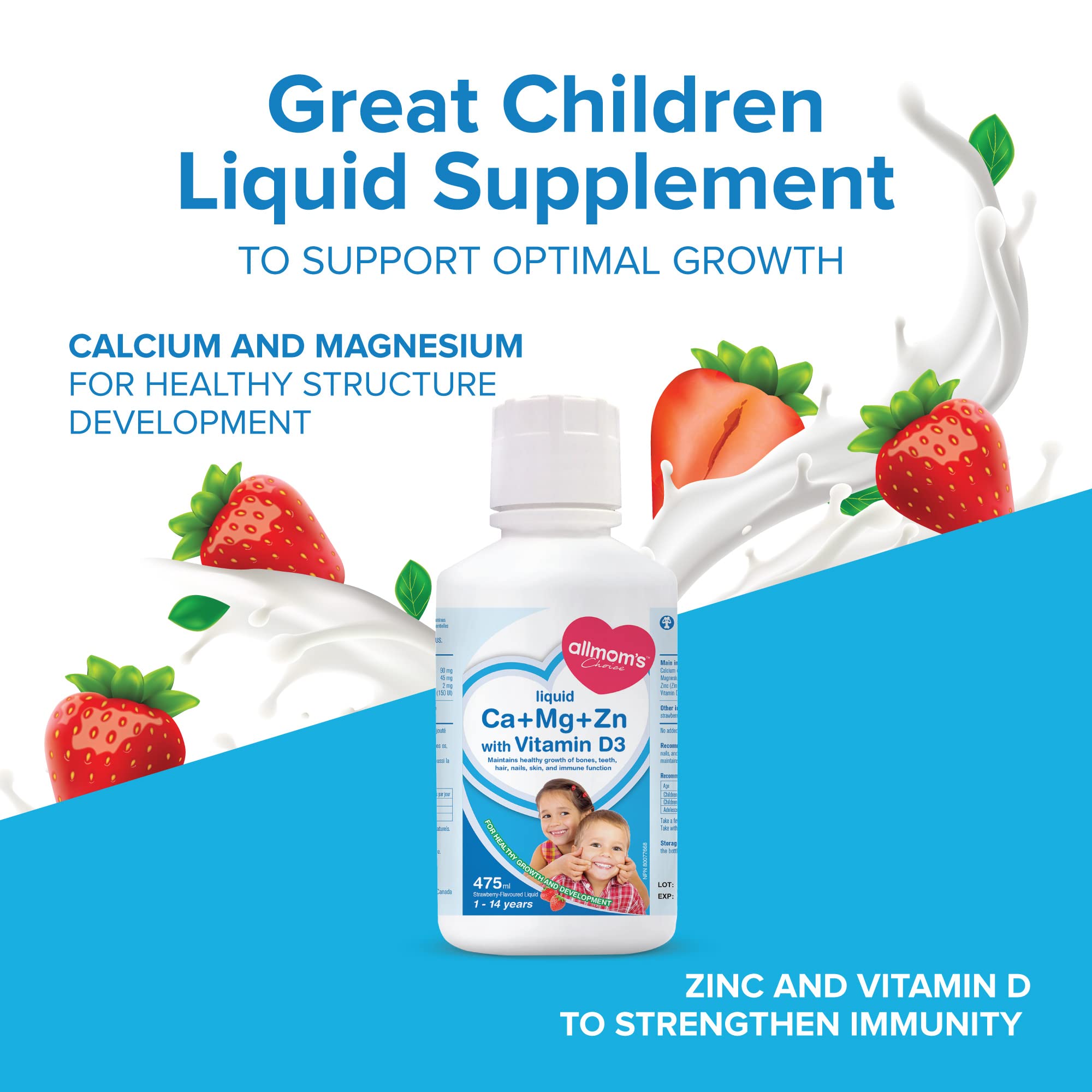 AllMom's Choice Ca + Mg + Zn with Vitamin D3