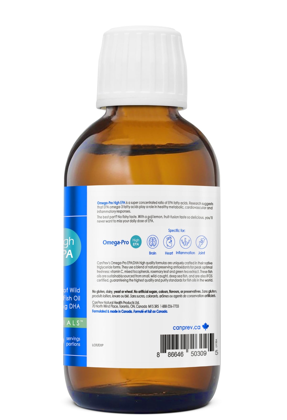 CanPrev - Omega-Pro - Helps Support Cognitive Health and Brain Function - Source of Eicosapentaenoic Acid and Docosahexaenoic Acid for the Maintenance of Good Health