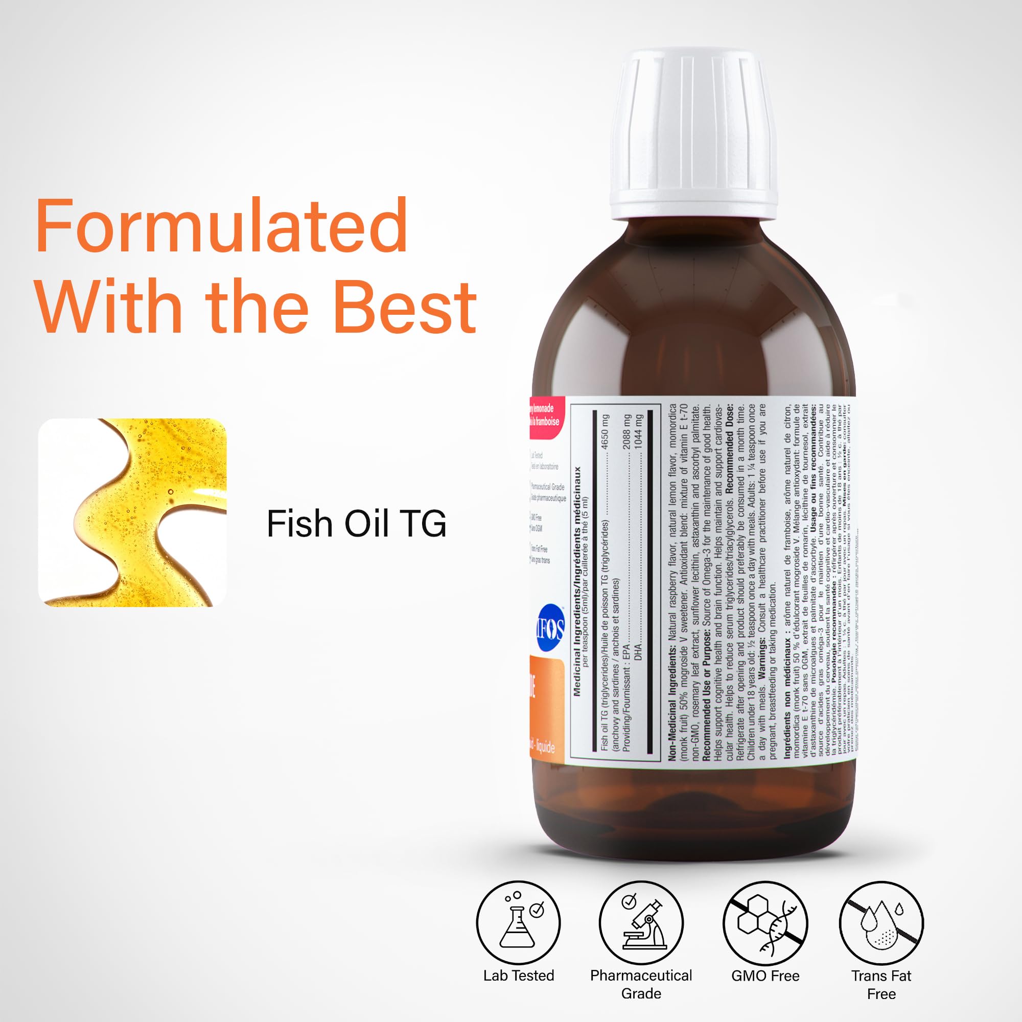 ATPLAB Omega 3 TG liquide, 200 ml