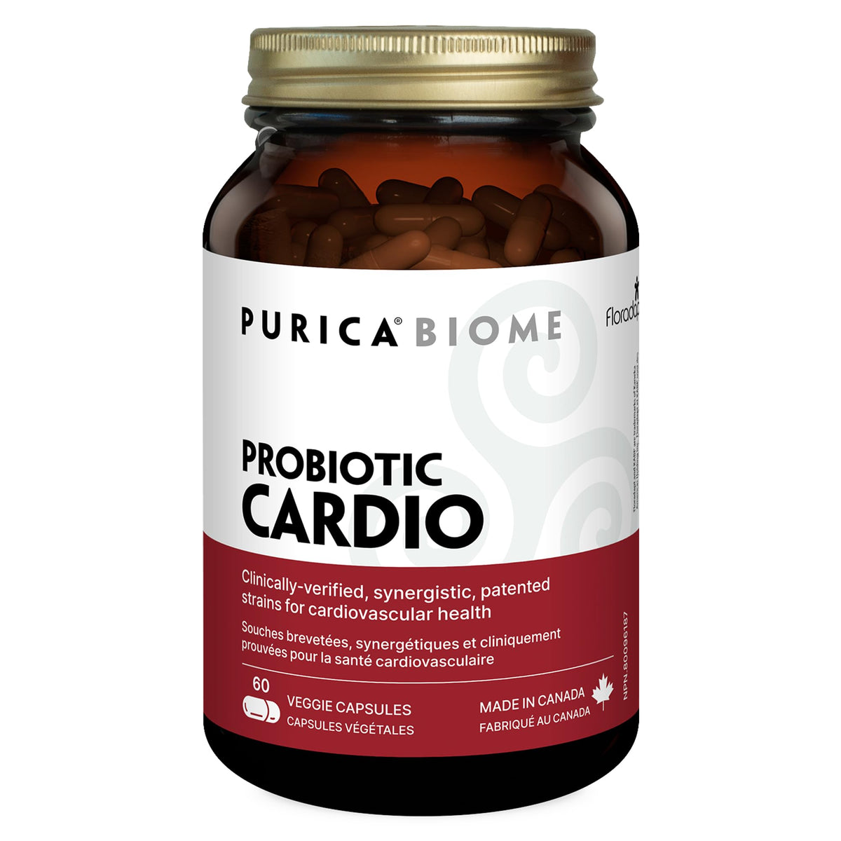 PURICA Floradapt Cardio Probiotic, Heart & Digestive Support, 60 Day Supply