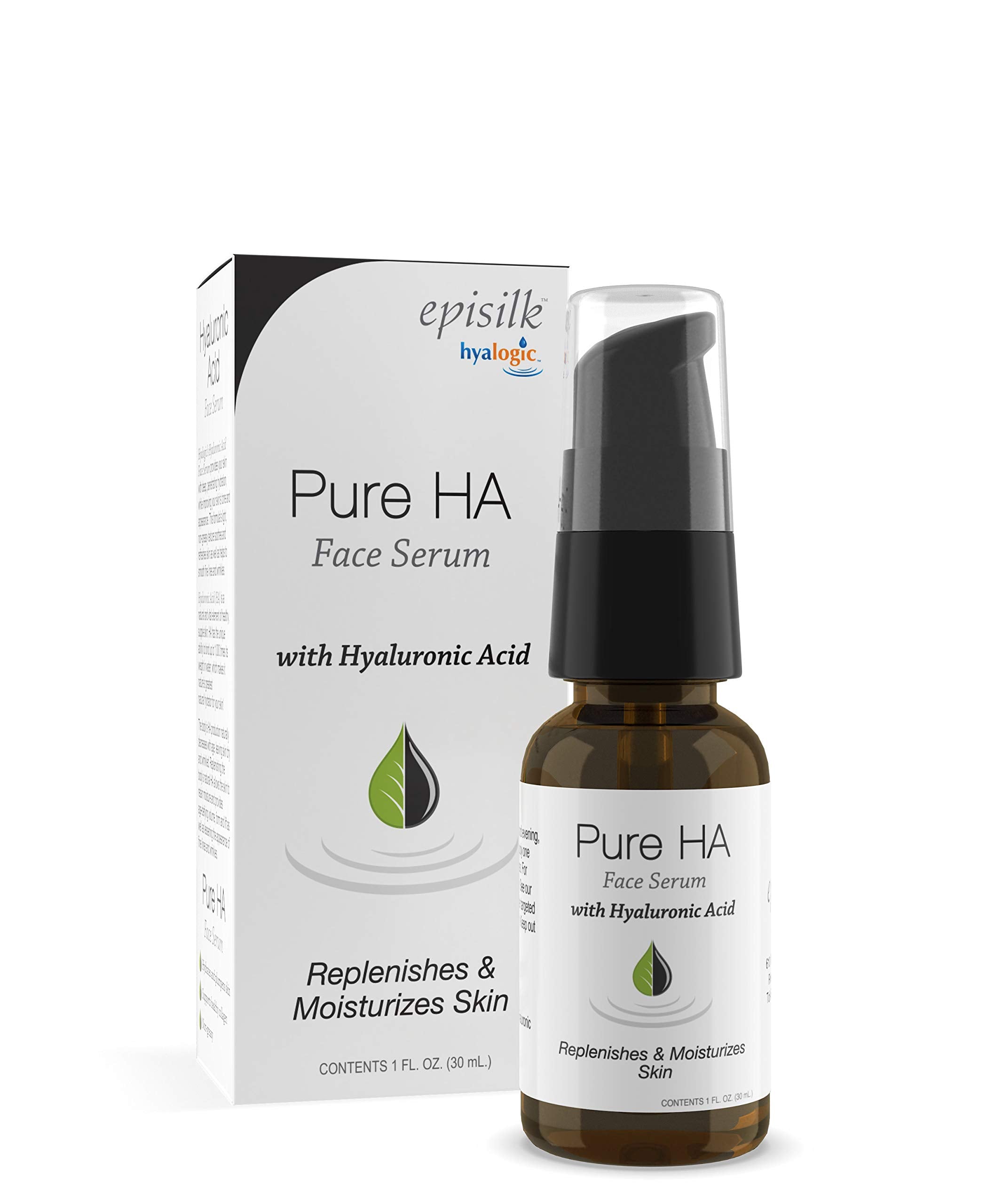 Sérum pur à l'acide hyaluronique pour le visage - Sérum naturel à l'AH de Hyalogic, formule non grasse et sans parfum