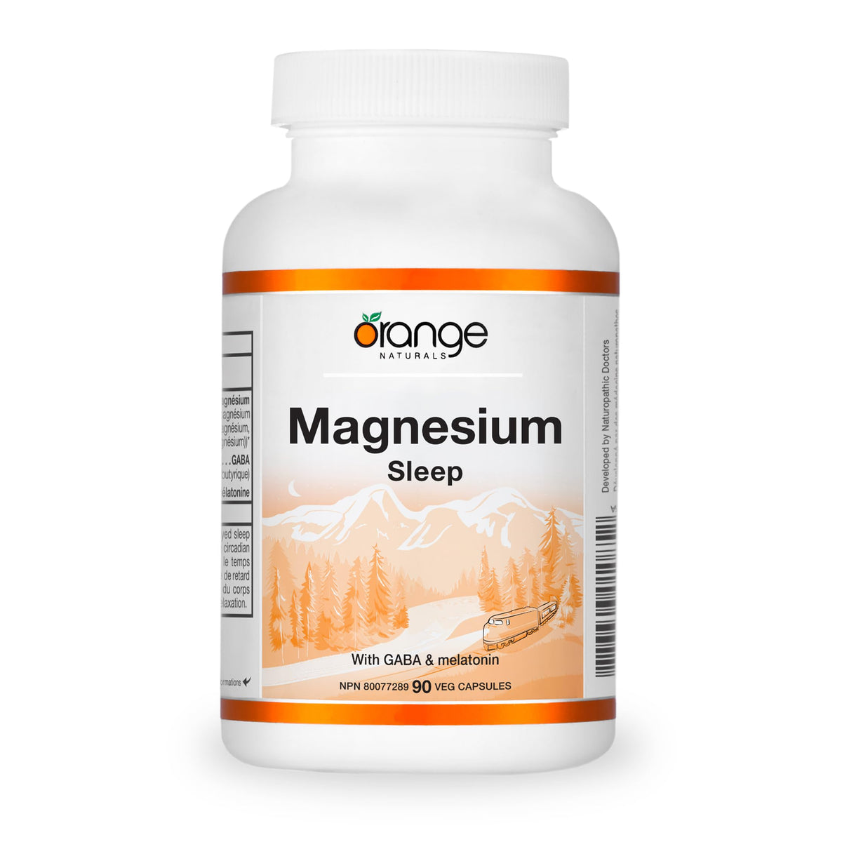 Orange Naturals Magnesium Sleep Capsules, GABA & Melatonin, 90 Veg Capsules