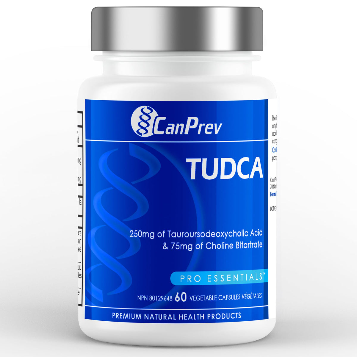 CanPrev TUDCA Supplement, Liver Support Supplement, 60 Caps 30 Day Supply