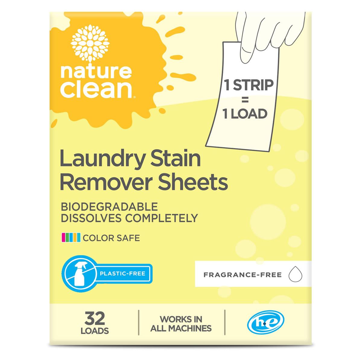 Nature Clean Laundry Stain Remover Strips