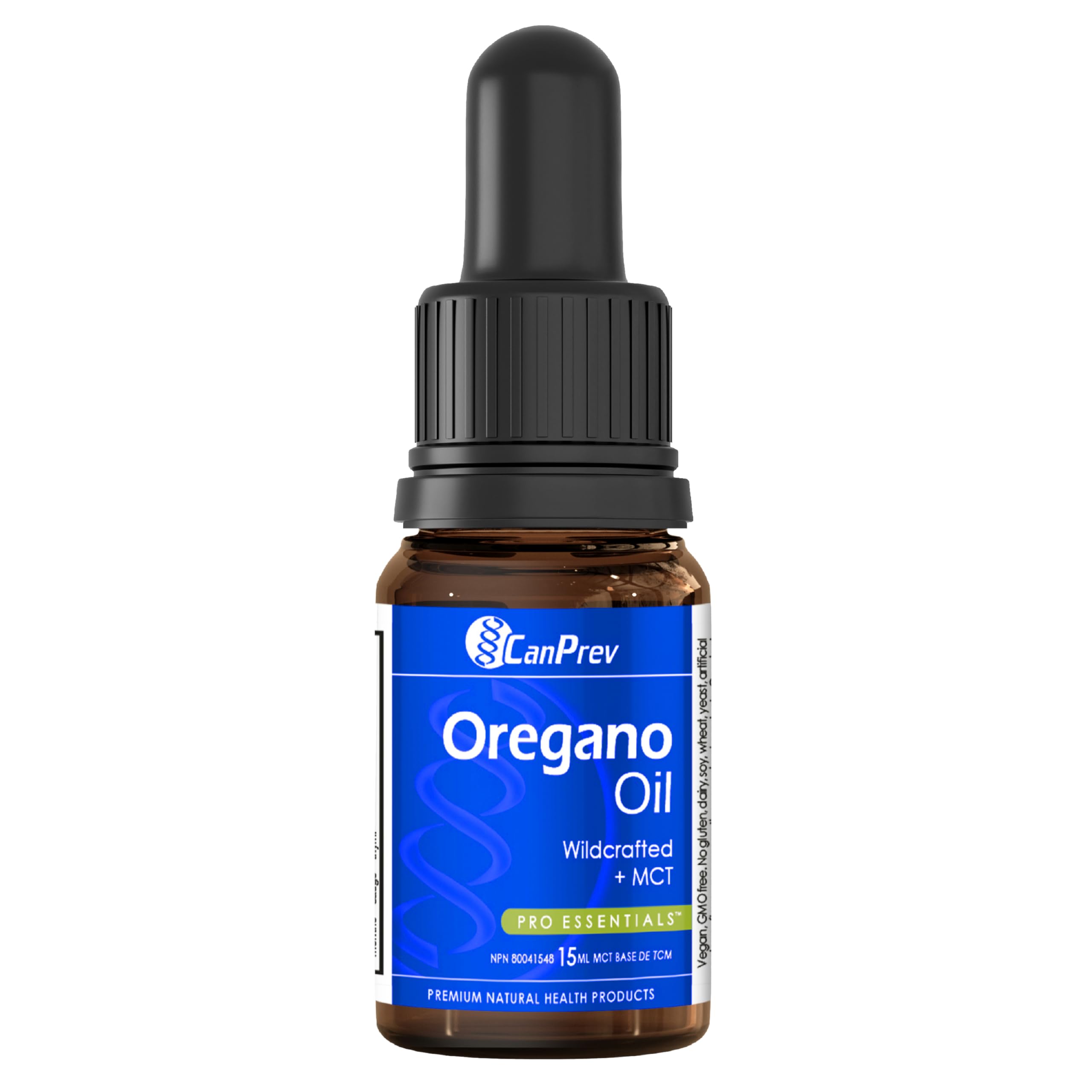 CanPrev Oil of Oregano, 15ml 112-Day Supply - Mediterranean Wildcrafted with Carvacrol - Steam-Distilled Oregano Oil Drops - Rich in Antioxidants to Support Overall Wellness and Healthy Digestion