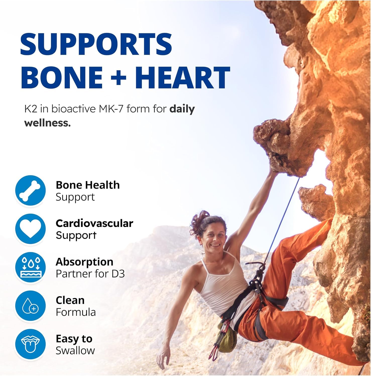 CanPrev K2 120mcg avec huile de noix de coco biologique – Végétalien, sans OGM – Absorption améliorée pour un soutien optimal des os et des dents, vitamine K2 à haute puissance pour des os et des dents solides