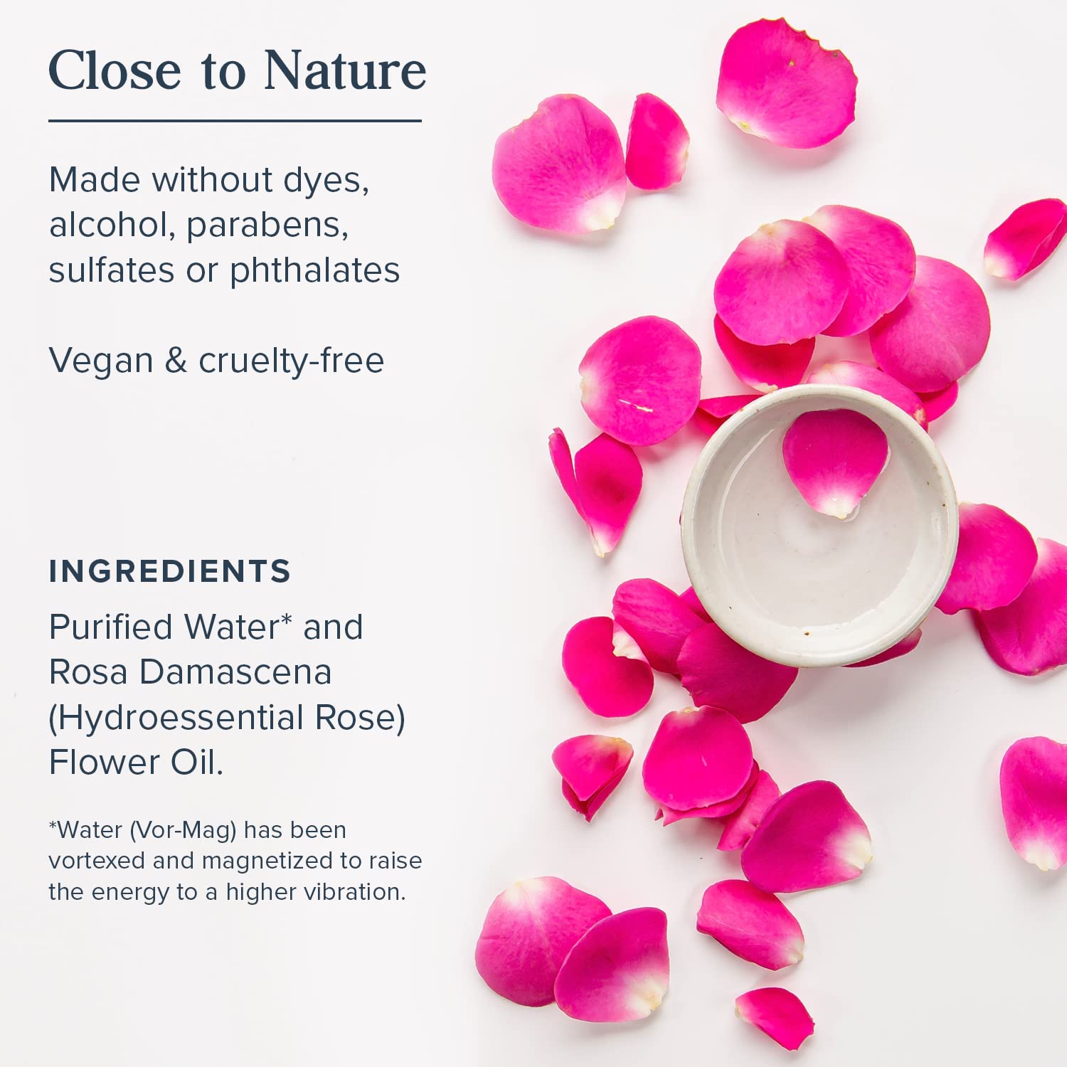 HERITAGE STORE Eau de Rose | Brume Rafraîchissante pour le Visage | Brume d'Aromathérapie pour une Peau Éclatante | Végan & Non Testé sur les Animaux | Sans Alcool & Sans Parabènes | 237 ML, Transparente
