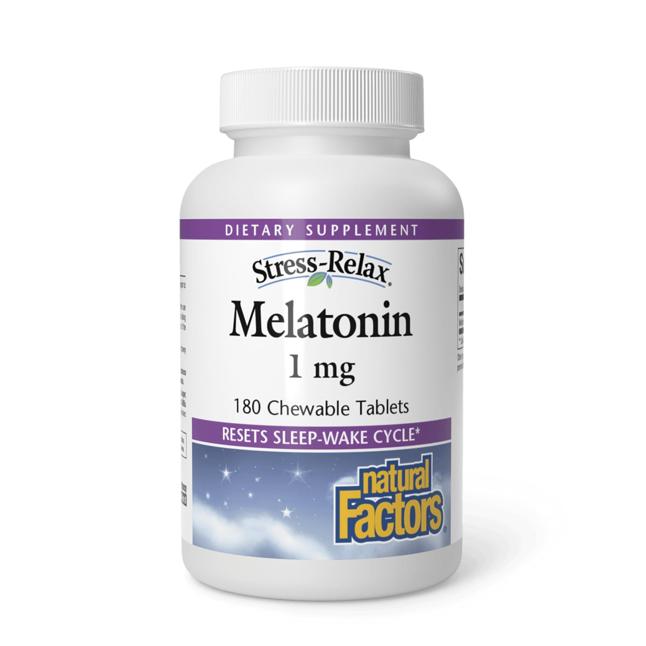 Natural Factors Melatonin 1 mg, 180 sublingual tablets