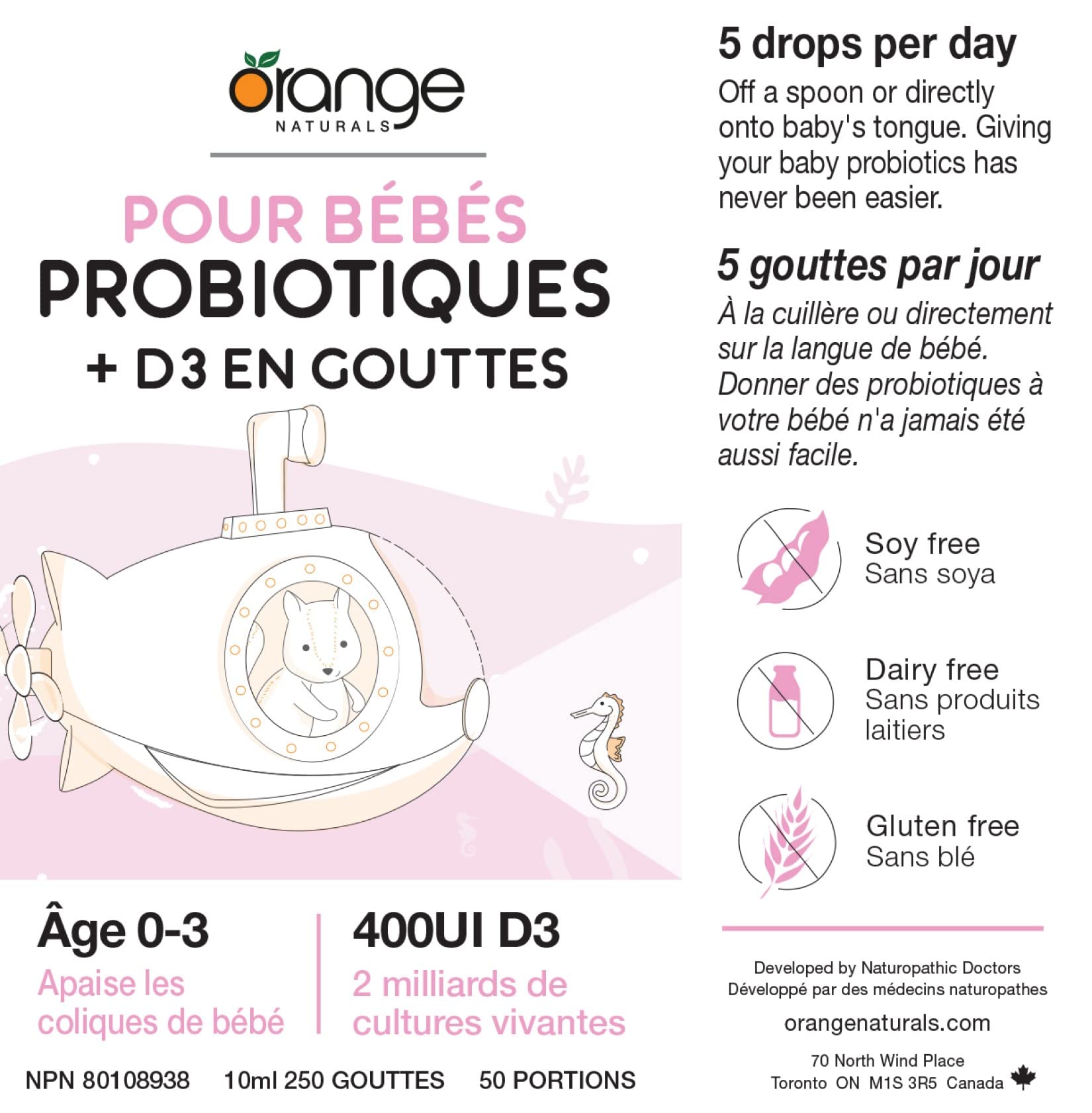Orange Naturals - Probiotiques pour enfants