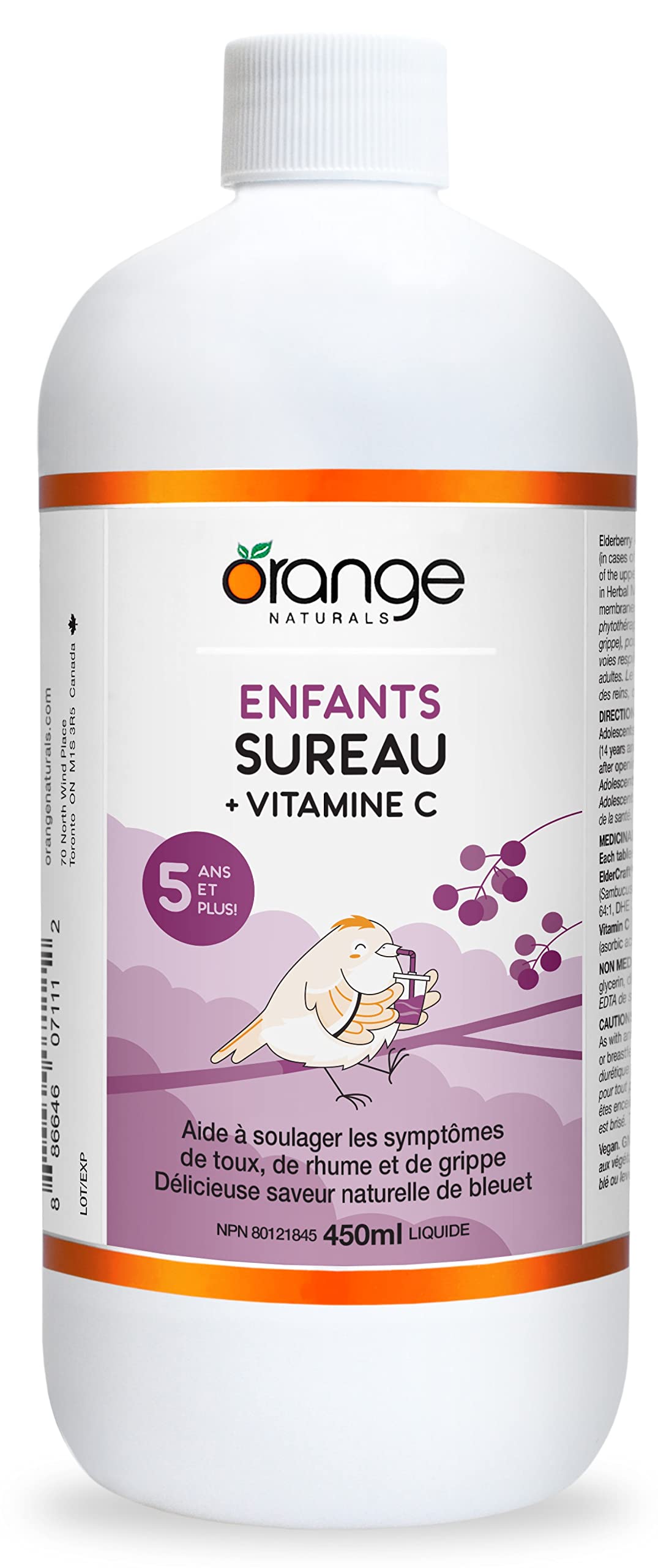 Orange Naturals Kids Vitamin C + Elderberry