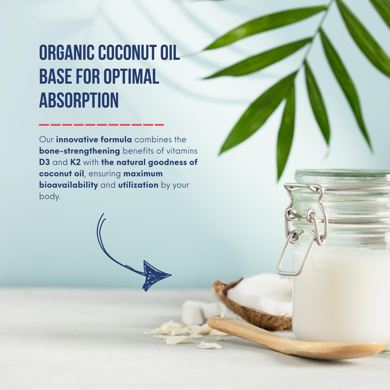 Pure North Naturals - D3 + K2 Vitamin Supplement 180 Softgels 180-Day Supply - Bone & Teeth Health - D3 1000IU + K2 MK7 120mcg with Organic Coconut Oil - 3rd Party Tested - Formulated & Made in Canada