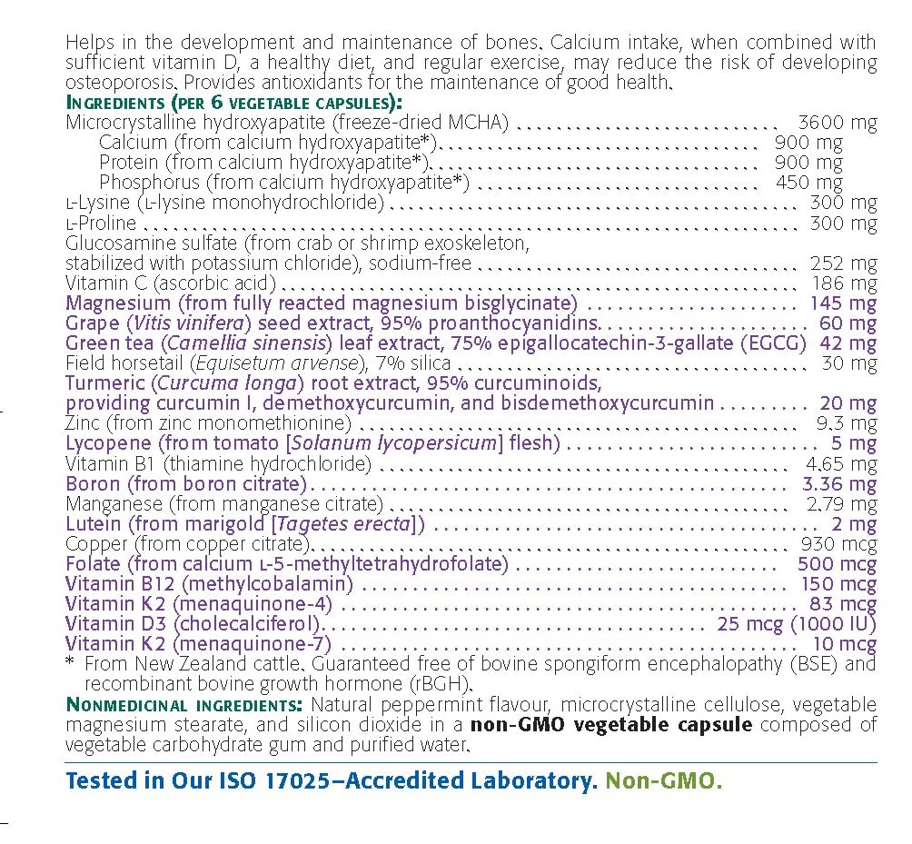 New Roots Herbal - Favorise le développement et le maintien du système squelettique - Favorise la densité et la solidité des os - Réduit l'incidence des fractures de fragilité
