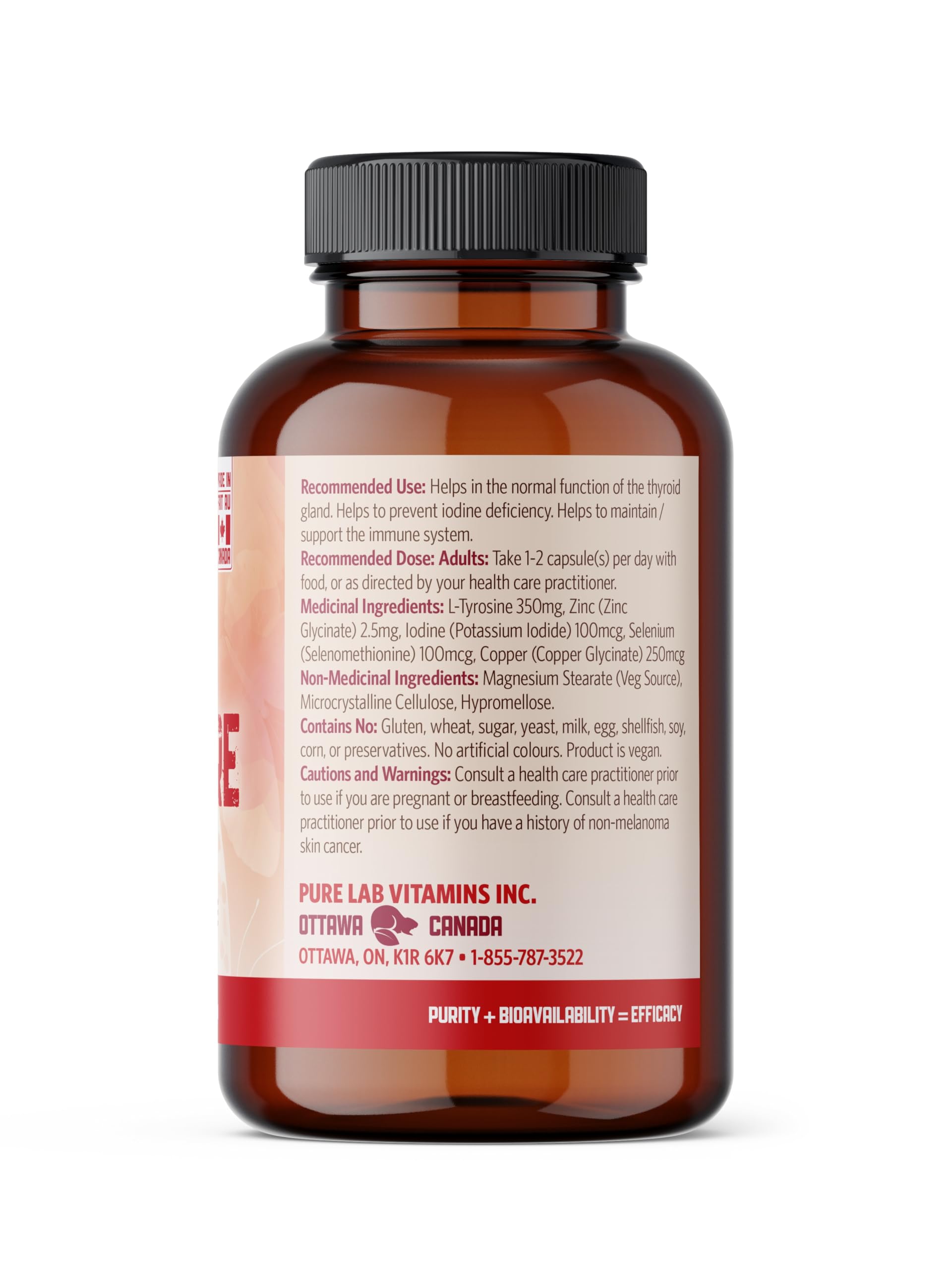 Pure Lab Vitamins ThyroPure 120 gélules végétales