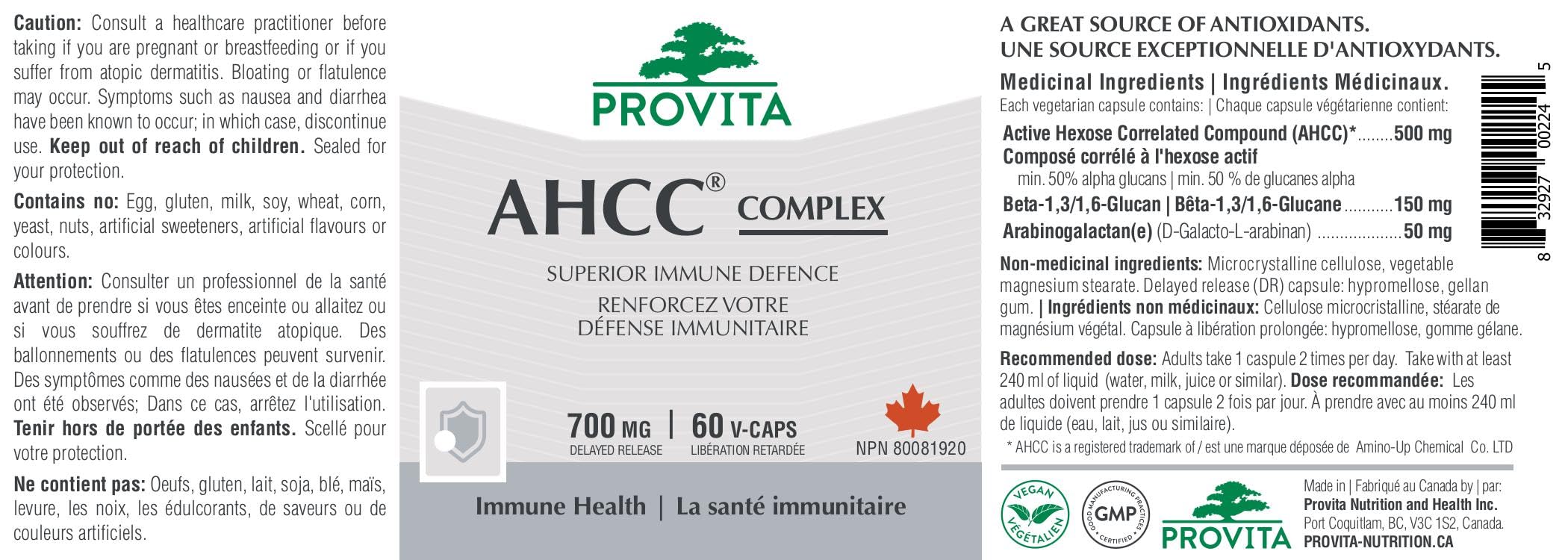 AHCC Pro - Puissant antioxydant de Provita