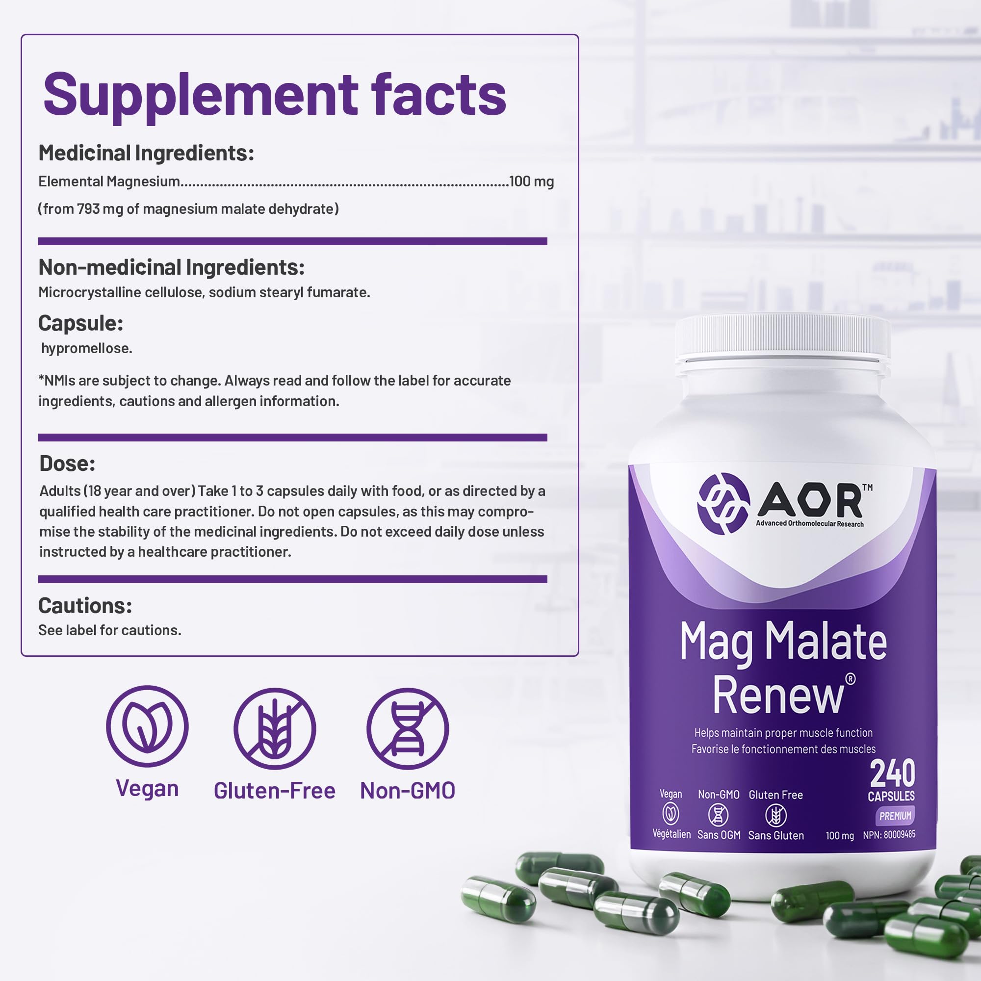 Mag Malate Renew 120 gélules