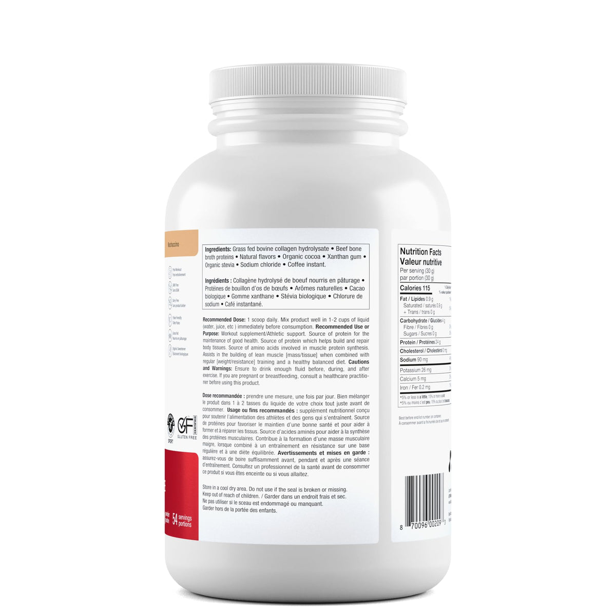 atplab Supreme Beef Protein Powder, Bone Broth, Mochaccino, 1.6 kg