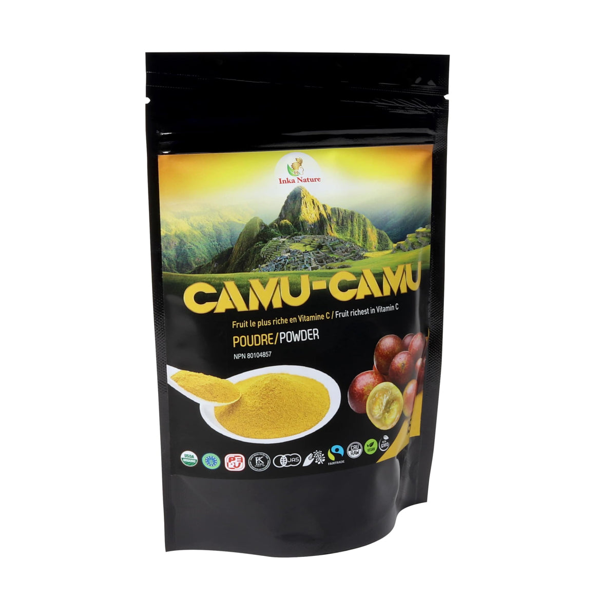 Inka Nature Camu Camu Powder 150g 50 Servings, Natural Source of Vitamin C, Supports Vitality & Wellness, Promotes Radiant Skin With Collagen Support, Antioxidant-Rich, Easily Absorbed, Vegan, Non-GMO