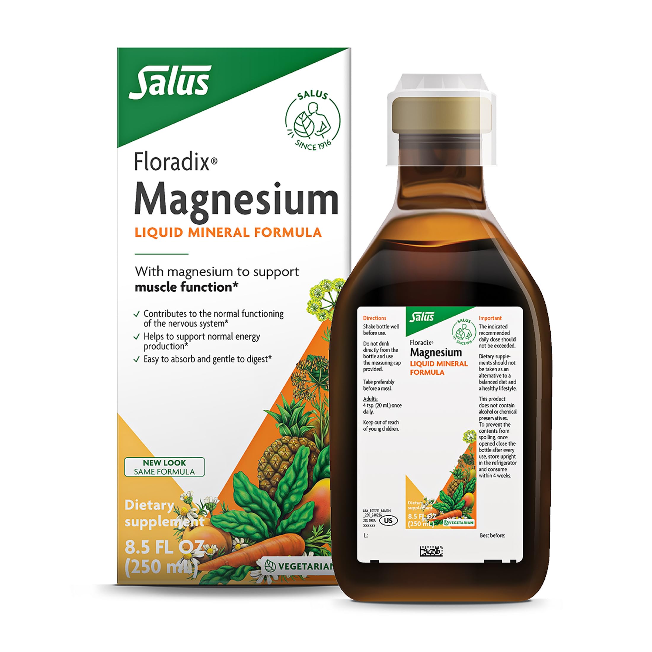 Salus Magnésium Liquide | Forme de gluconate et de citrate à haute absorption | Complément de magnésium pour femmes, hommes et enfants | Végétarien, sans gluten, sans OGM (250 ml)