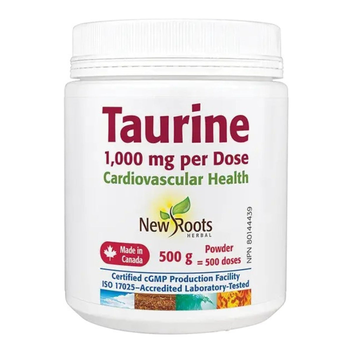 New Roots Herbal - Taurine 1,000 mg - 500 g Powder