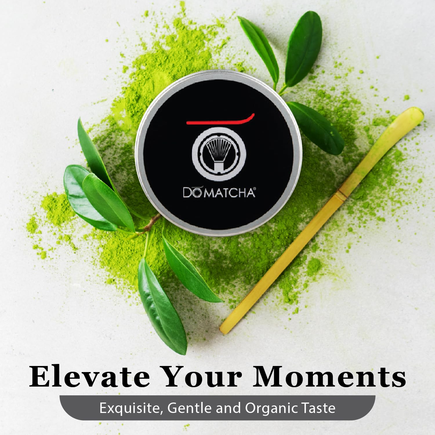 Poudre de Matcha Cérémonial DoMatcha, Thé Vert Japonais d'Uji – Goût Doux et Sucré, Riche en L-Théanine pour le Calme et la Concentration – Idéal pour les Lattes et les Rituels Quotidiens, Certifié Casher