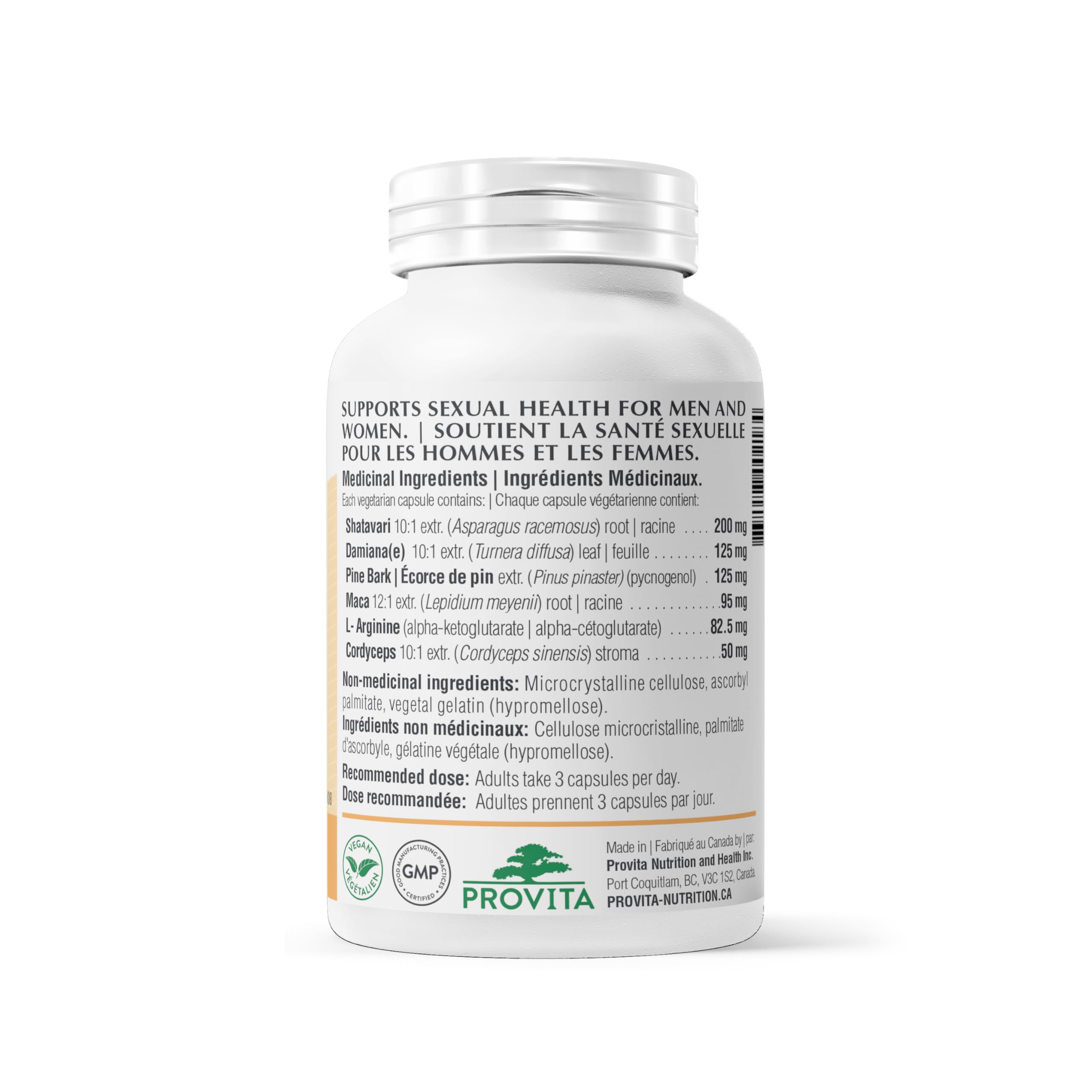 Aldora Complément Naturel pour la Santé Sexuelle, l'Énergie et le Soutien Hormonal – Maca, Shatavari, Cordyceps, L-Arginine – Végan, Sans OGM – 90 Gélules