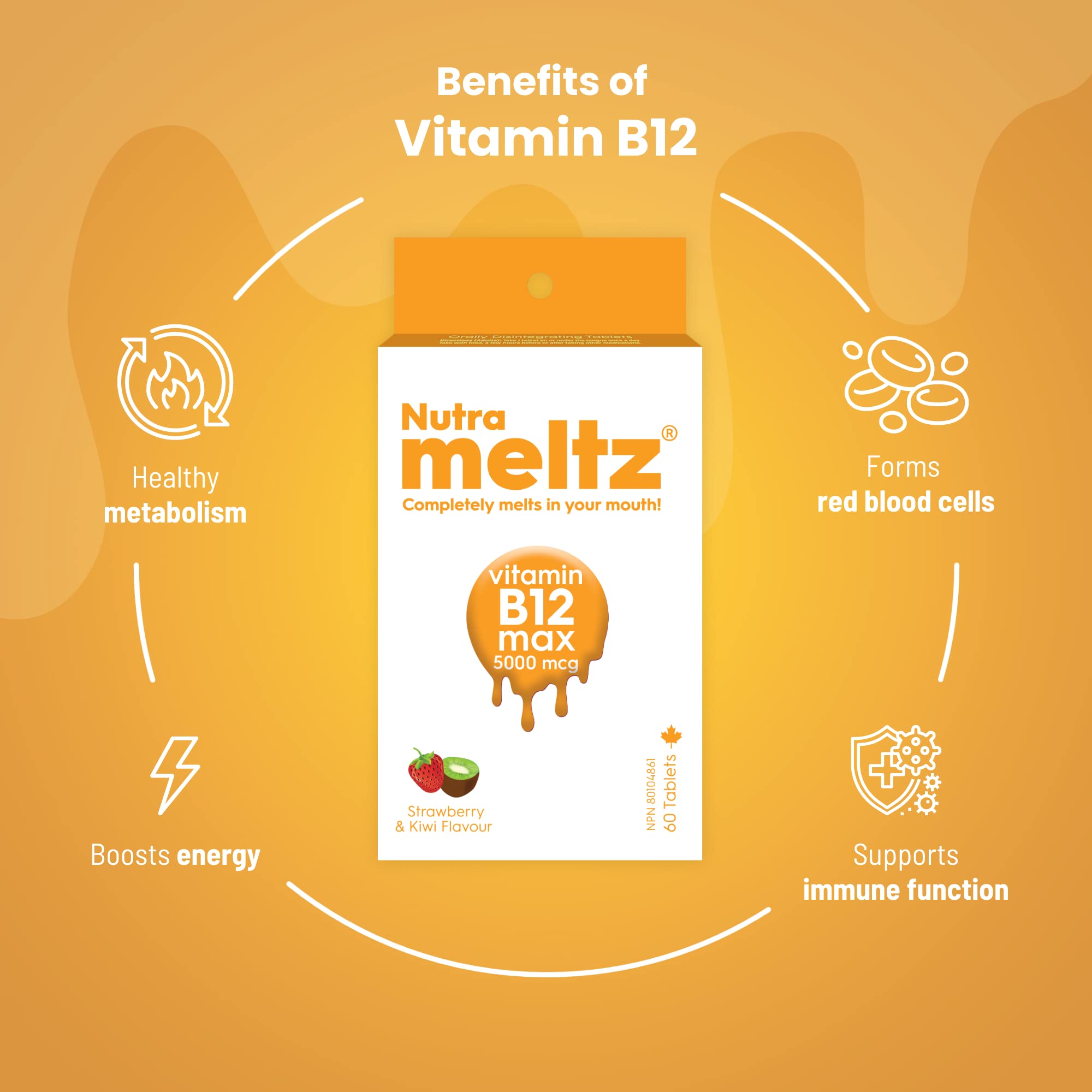 Nutrameltz - Vitamin B12 Methylcobalamin Tablets