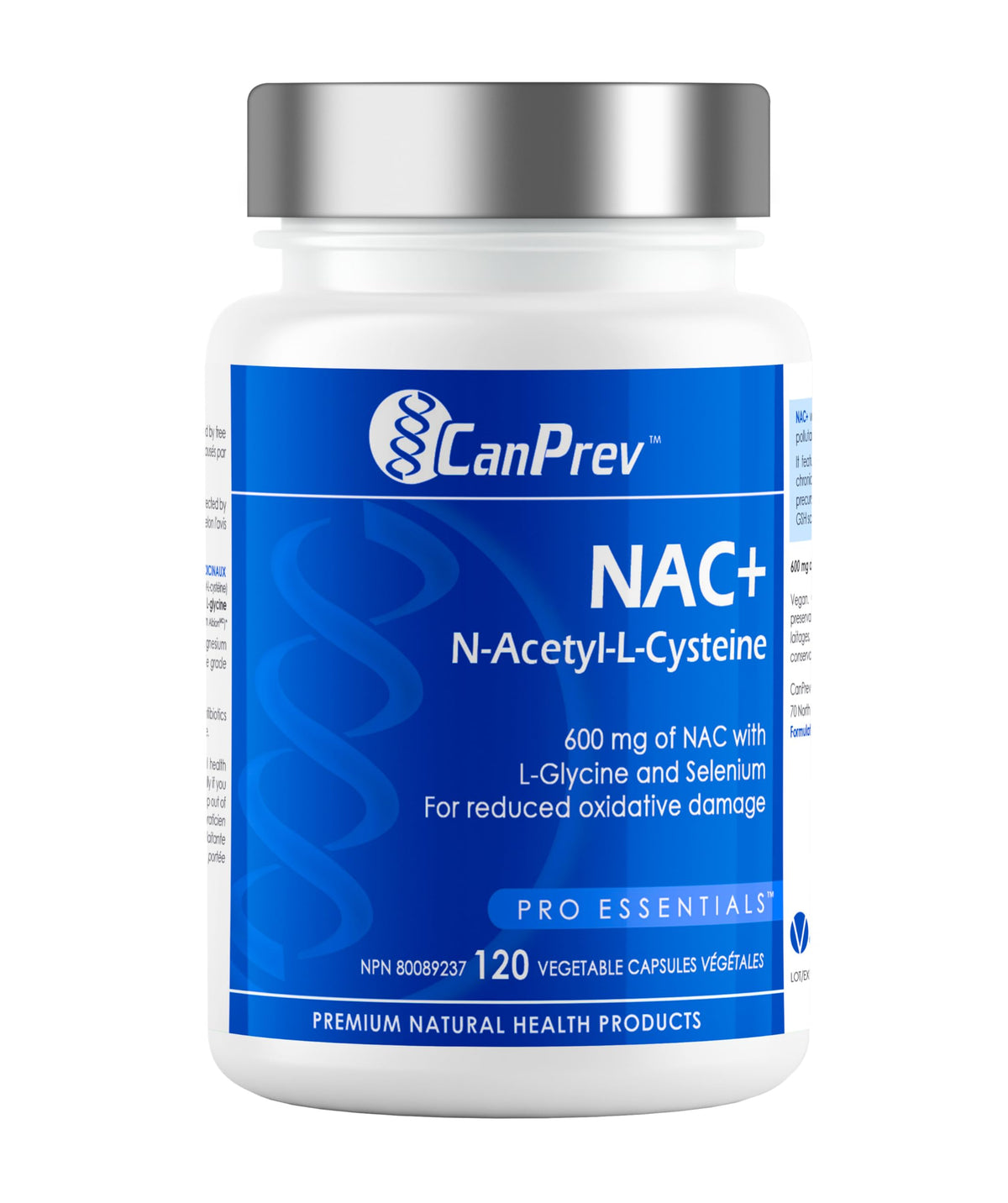 CanPrev NAC Supplement, N Acetyl Cysteine, NAC 600mg, 120 Vegan Capsules