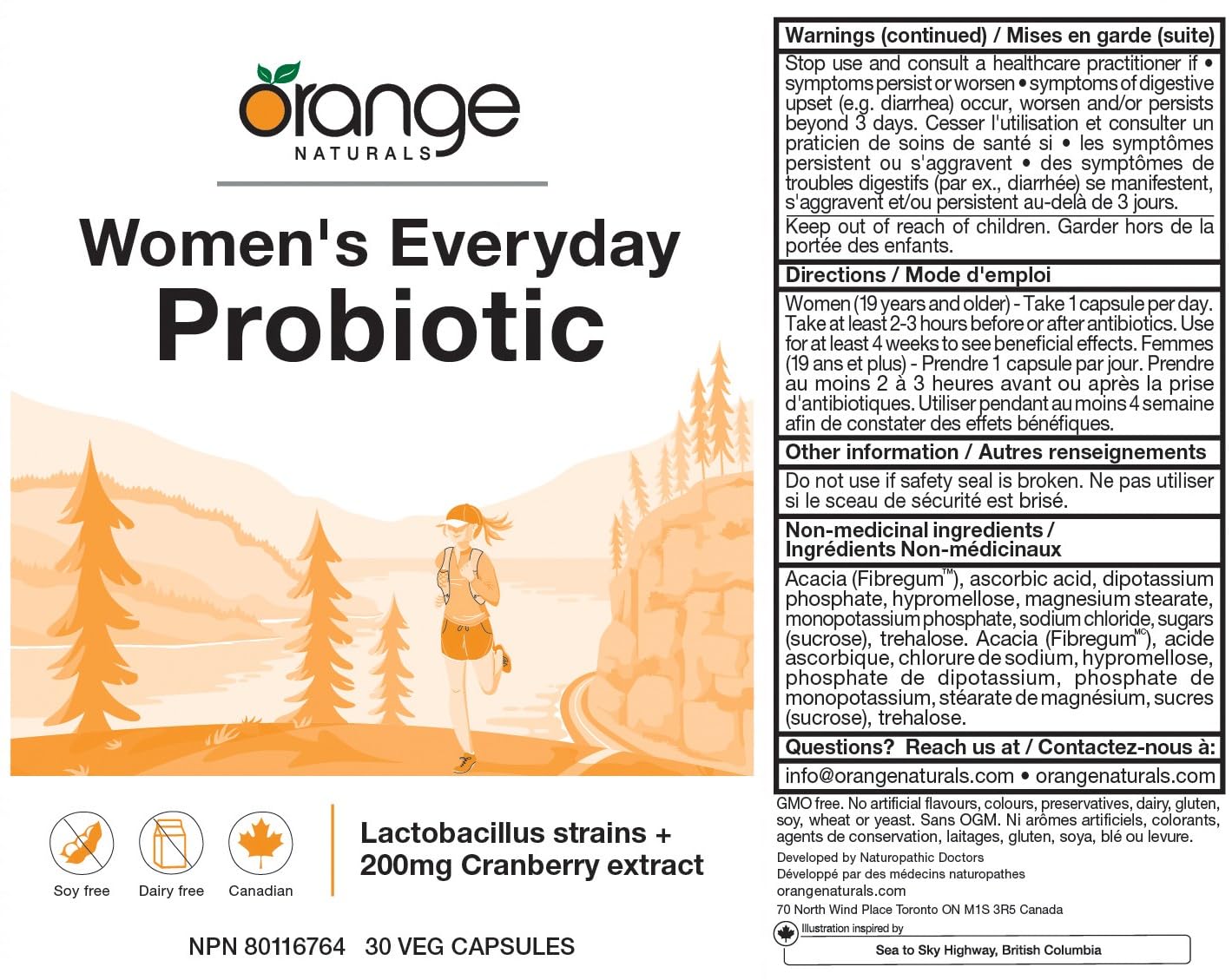 Orange Naturals - Probiotic Supplement