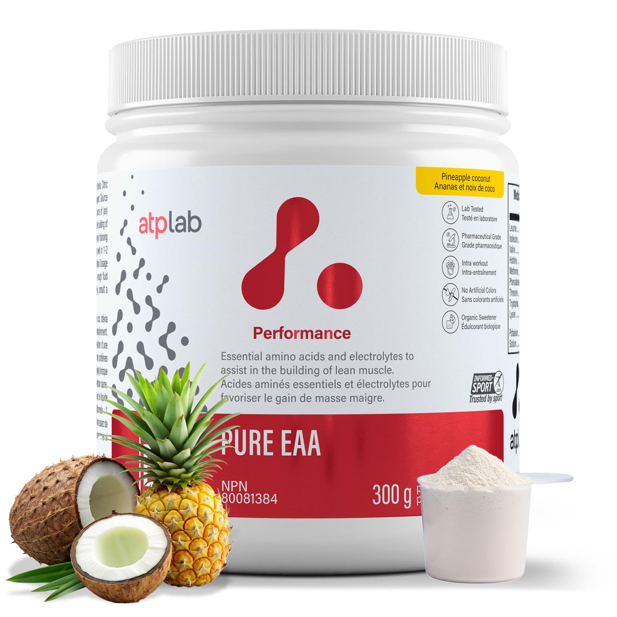 atplab Essential Amino Acids Powder, Pineapple Coconut, 300g, 30 Servings
