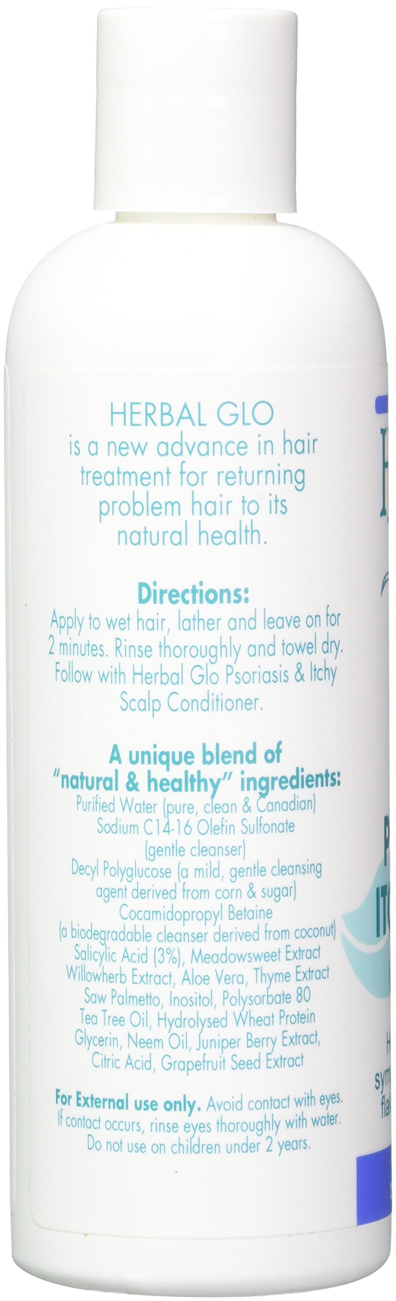 HERBAL GLO Psoriasis & Itchy Scalp Shampoo, 0.02 Pound