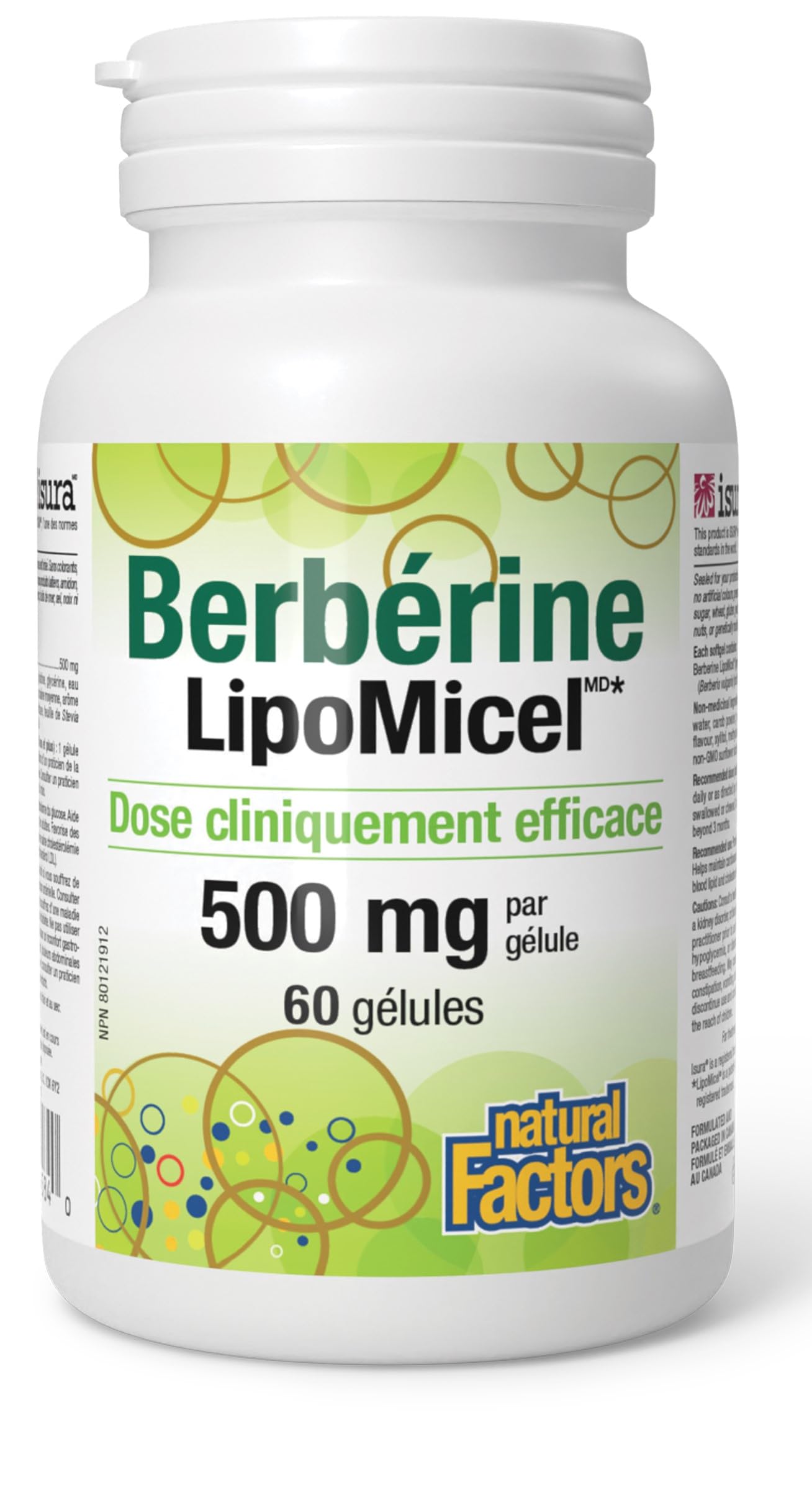 Berberine LipoMicel 500mg (60 Count (Pack of 1))