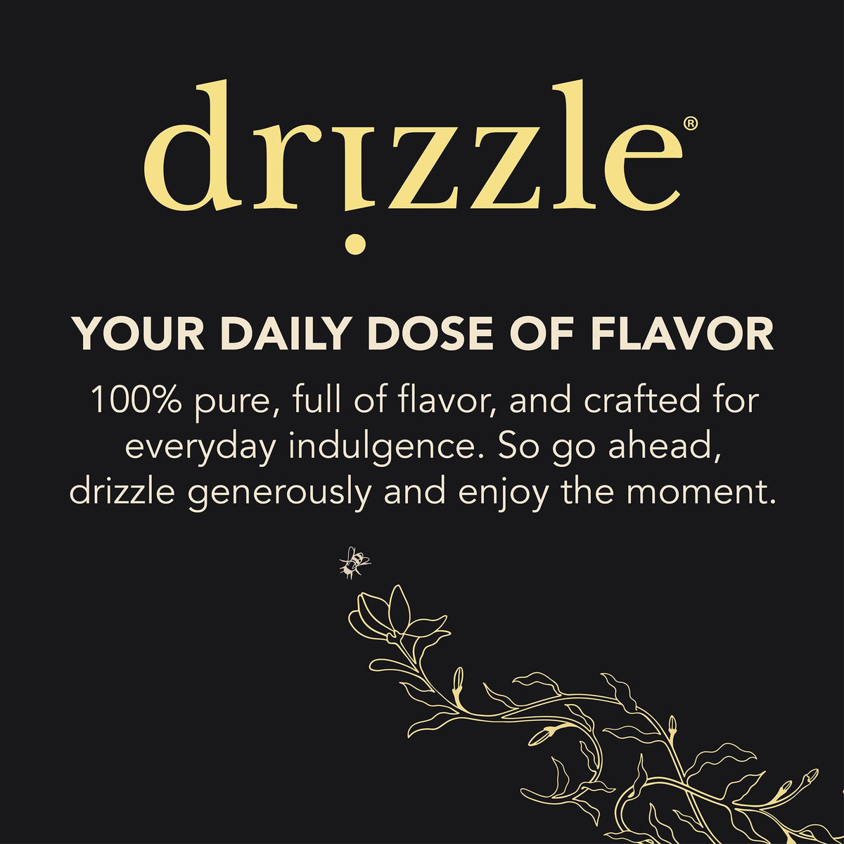 Drizzle Raw Honeycomb, 100% Edible Comb Honey for Cheese Boards, 200 g/7 oz