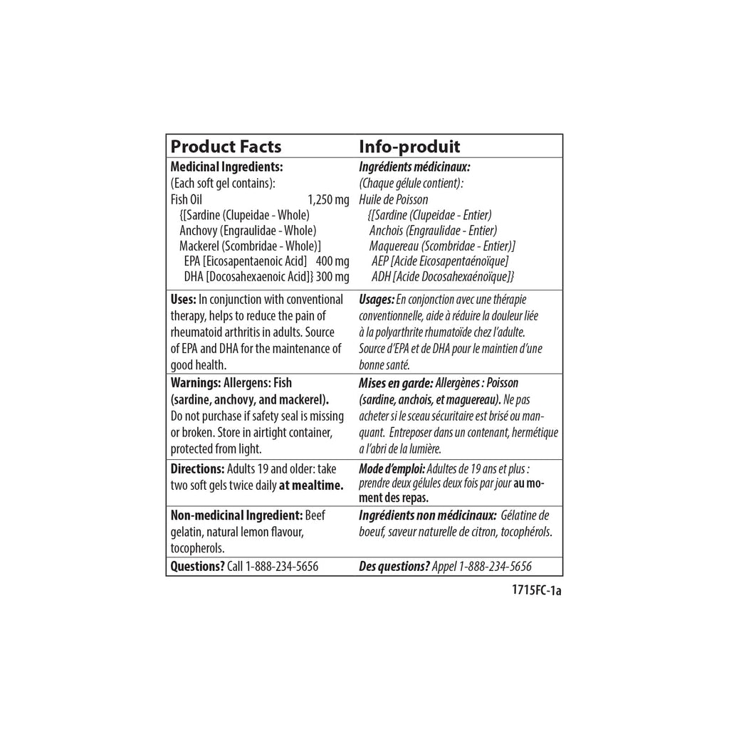 Carlson - Elite Arthritis | 3,200 mg Omega-3s with EPA & DHA | Supports Joint Health & Mobility | Lemon-Flavored Fish Oil | Wild-Caught | 120 Softgels