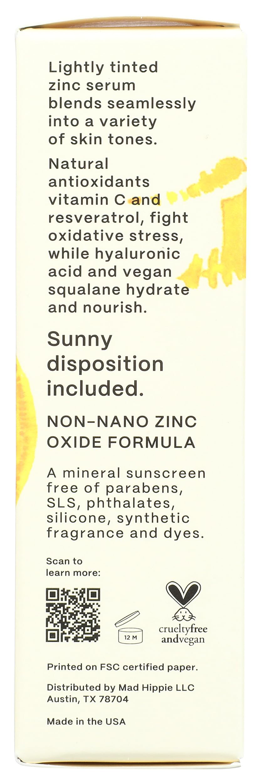 Mad Hippie Sheer Tint Sun Serum (Light/Medium), Tinted Moisturizer for Face with SPF 29, Vitamin C, Hyaluronic Acid, Tinted Sunscreen for Face in a Recyclable Glass Bottle, Reef Safe, 30ml, 1 Pack