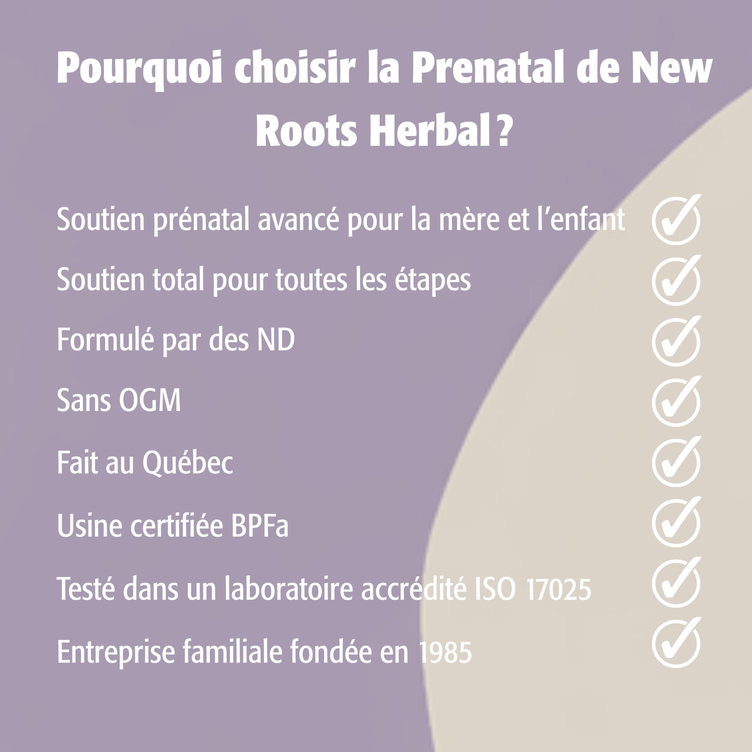 New Roots Herbal - Multivitamine Prénatale - 90 Capsules - Multivitamine Complète avec Fer - Vitamines Prénatales avec Fer - Vitamines Prénatales pour Femmes