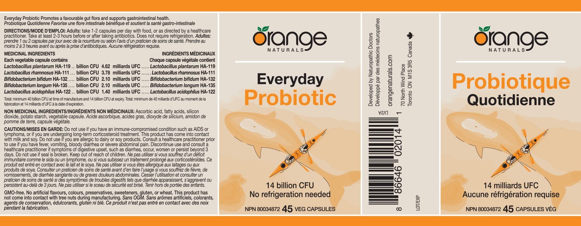 Orange Naturals - Probiotic Supplement