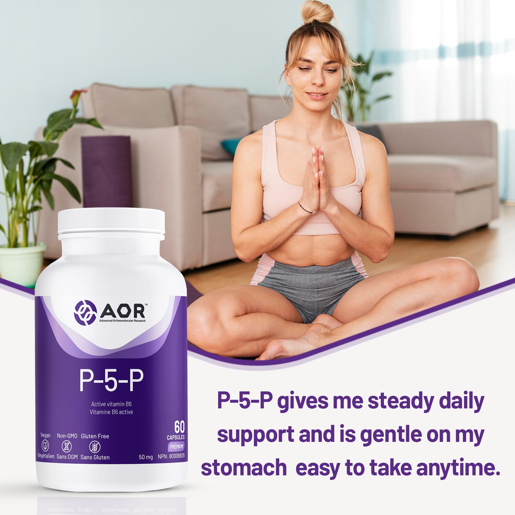 AOR P5P Complément de Vitamine B6 50 mg