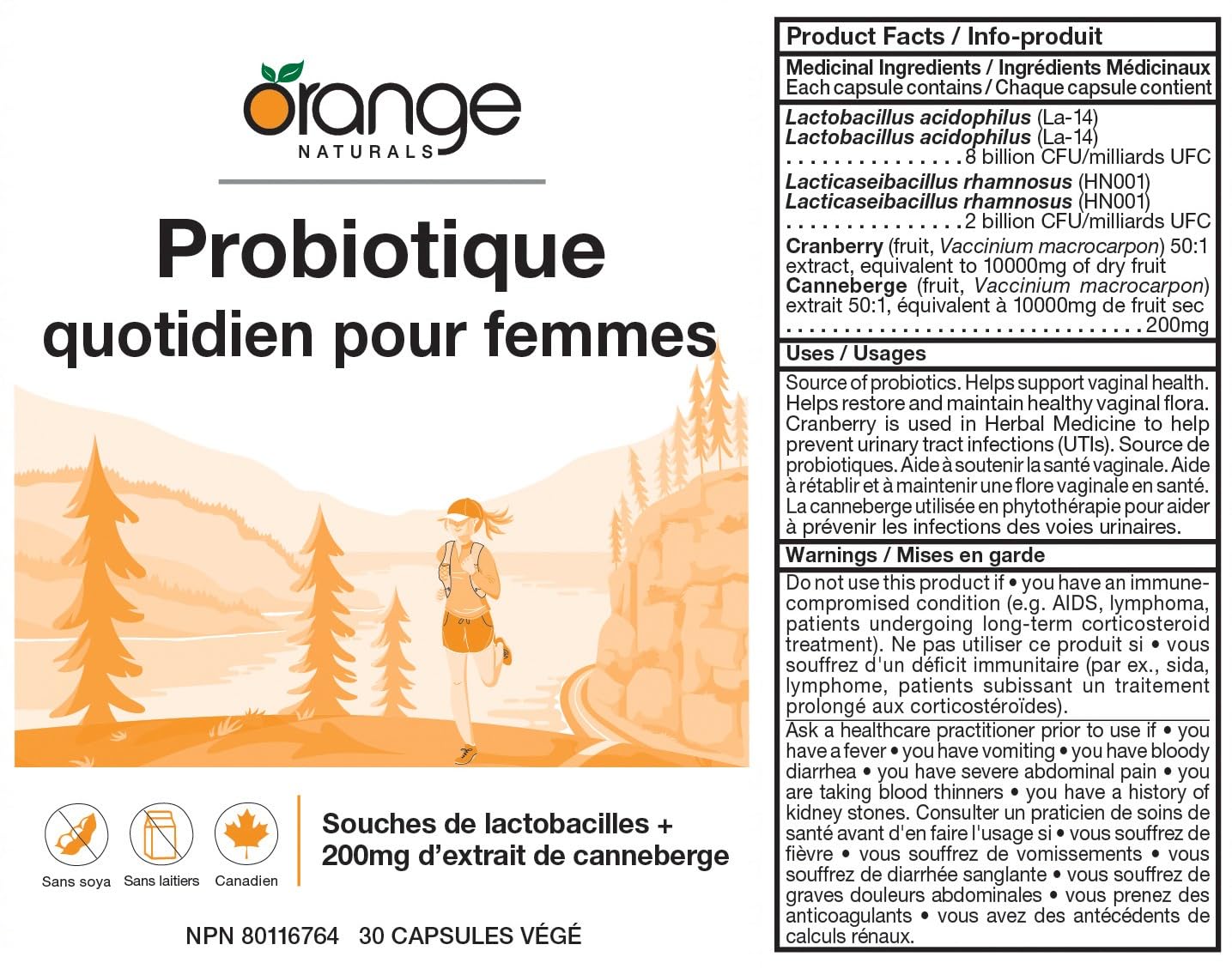 Orange Naturals - Probiotic Supplement