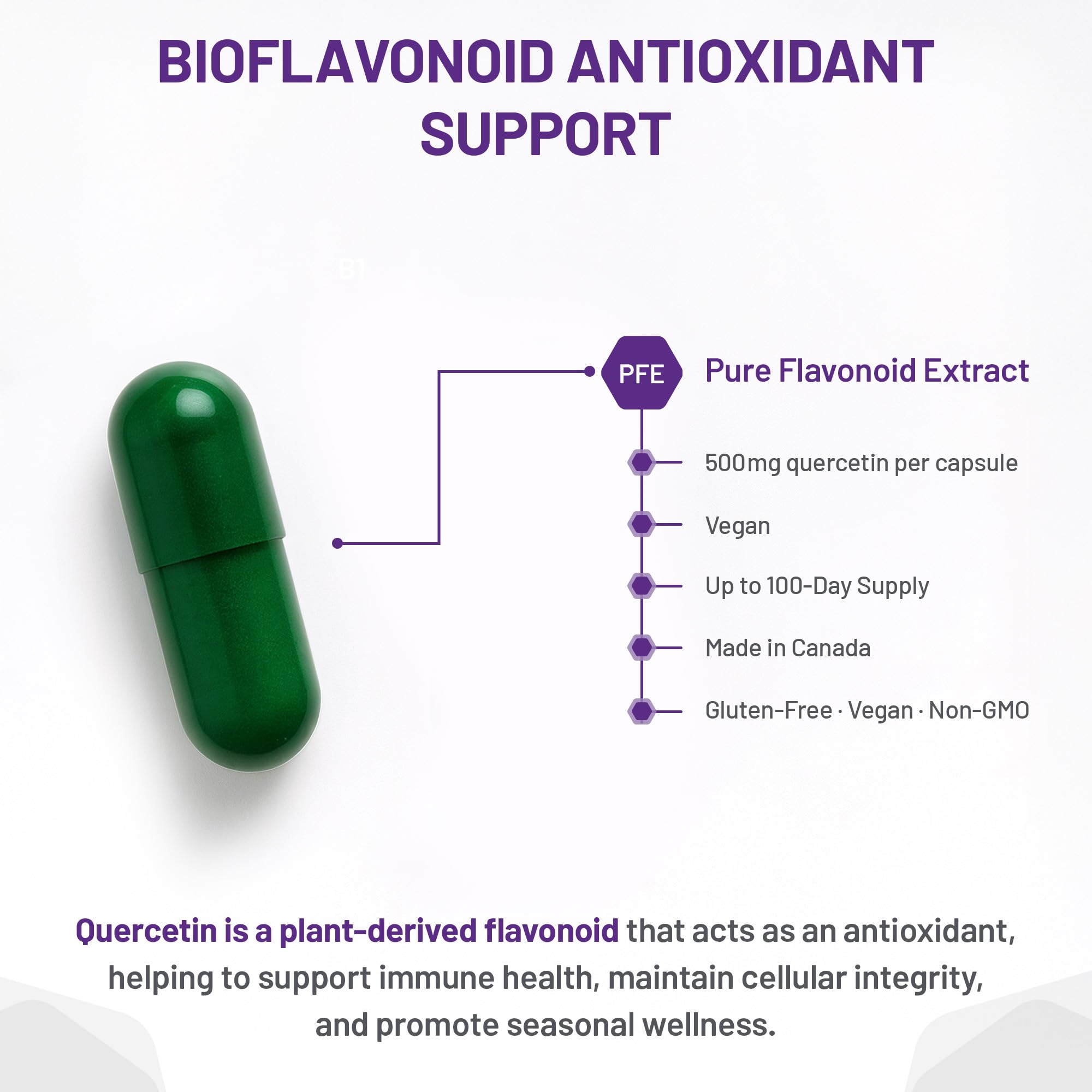 AOR - Quercétine en gélules - Antioxydant naturel et bioflavonoïde
